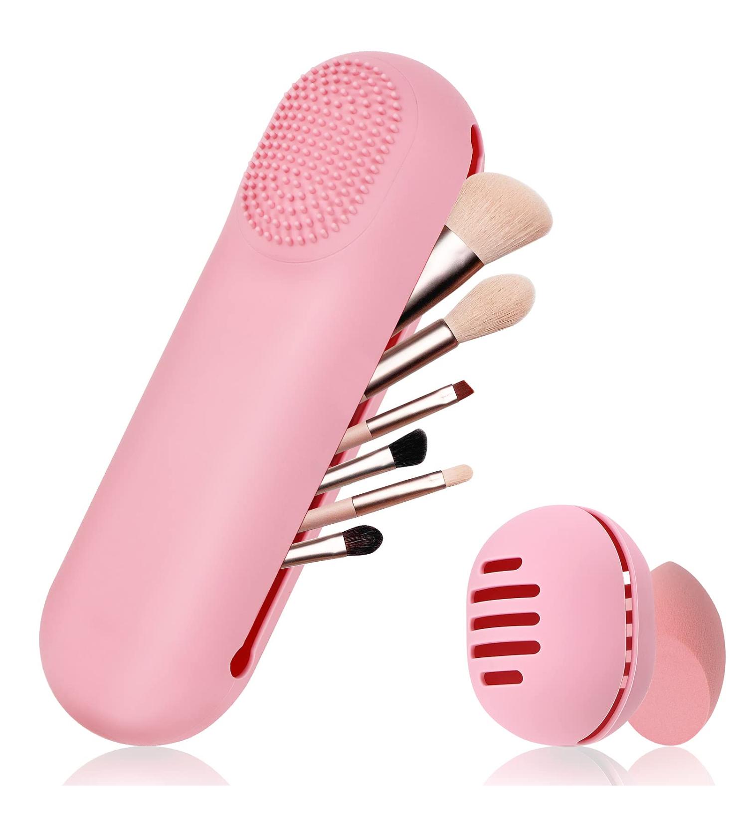 Yotako 2 Pack Silicone Makeup Brushes & Sponge Holder - Travel-Friendly Cosmetic Organizer - Buy Online on GoSupps.com