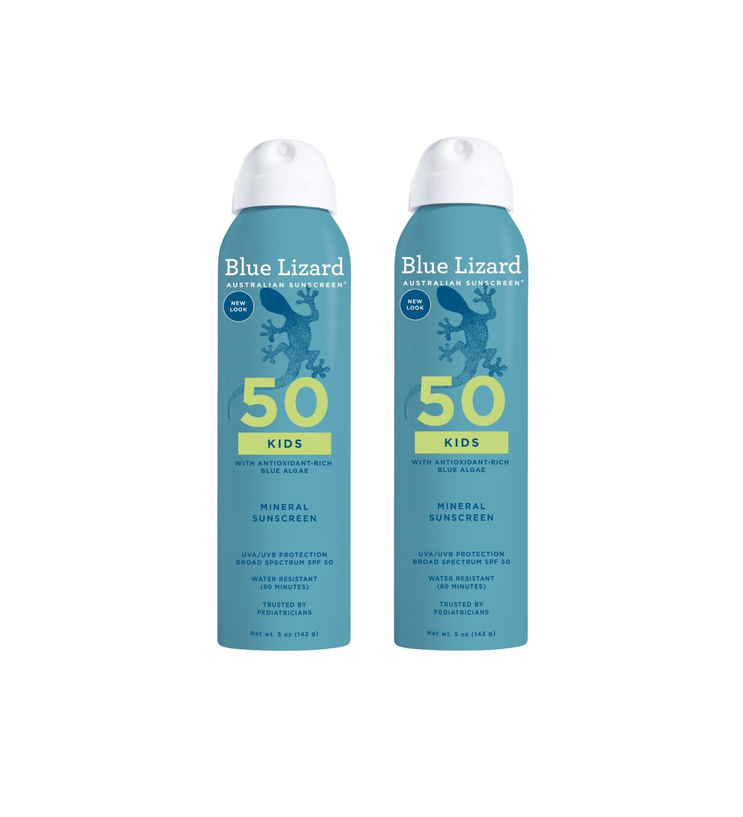BLUE LIZARD Sunscreen SPF 50+ Spray | Kids | 5 Fl Oz | Pack of 2 5 Fl Oz (Pack of 2) - Buy Online on GoSupps.com
