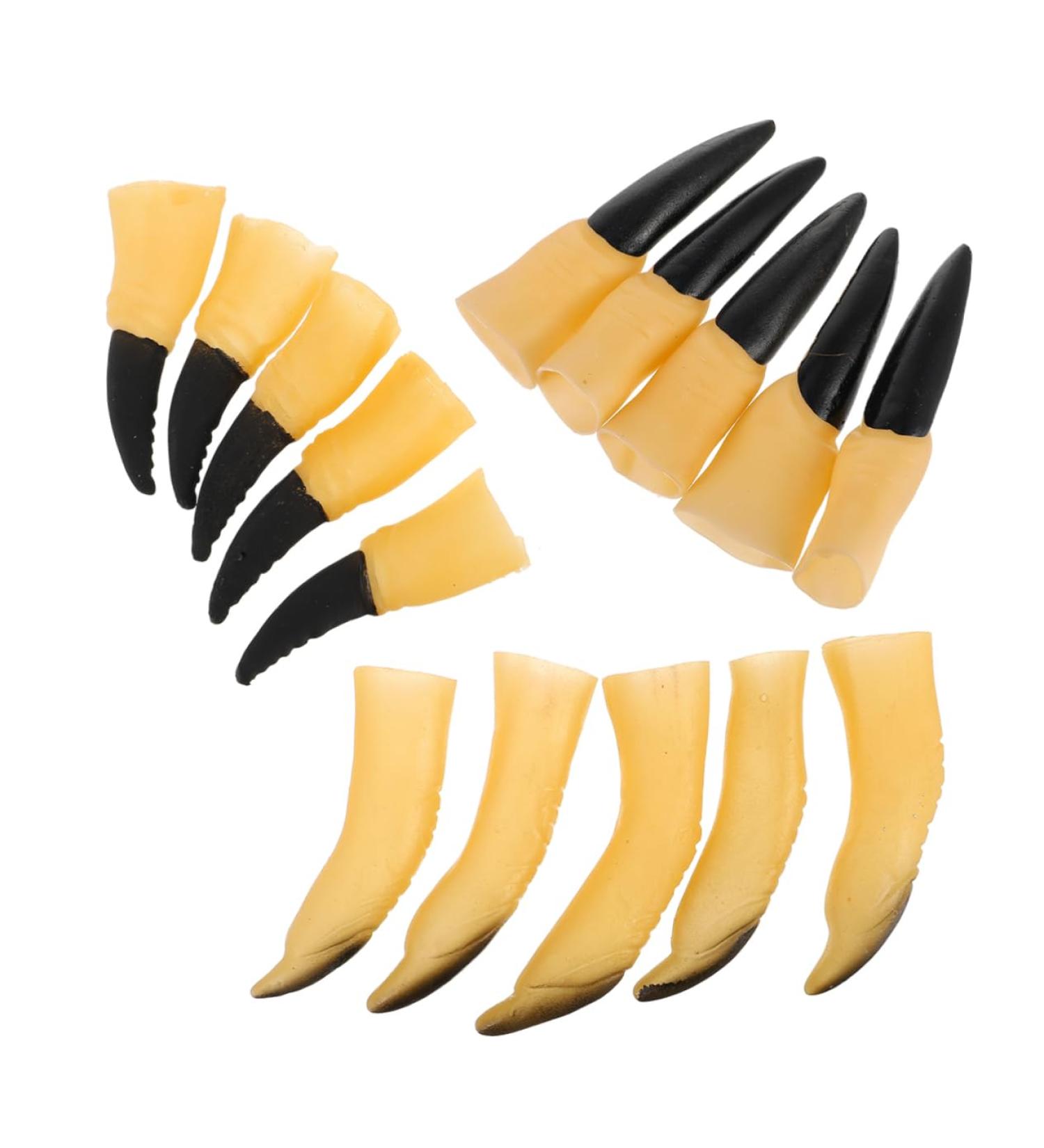 minkissy 3 Sets Halloween Nail Set Grey Wigs for Women Halloween Cosplay Props Tricky Witch Fingers Bulk Finger Nails for Halloween Zombie Nails Cover Role Play Witch Nails Make up Ghost - Buy Online on GoSupps.com