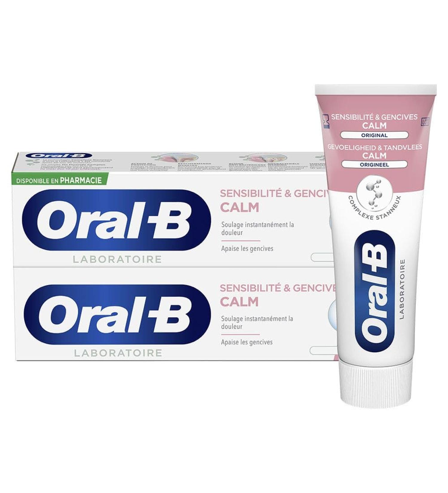Oral-B Calm Sensitivity & Gums Toothpaste - 75ml (Pack of 2) | Best for Sensitive Teeth & Gums | International Shipping Available - Buy Online on GoSupps.com