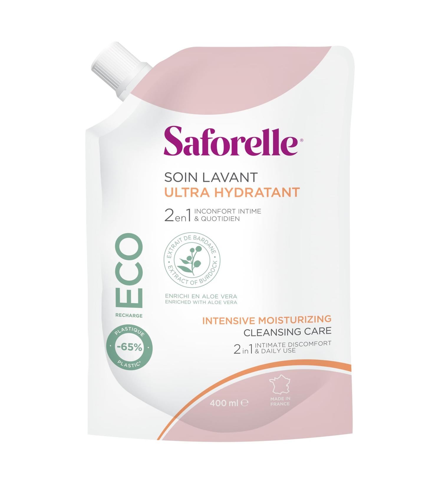  Saforelle Saforelle Ultra Moisturising Cleansing Care Eco-Refill Special Dryness 400 ml - Buy Online on GoSupps.com