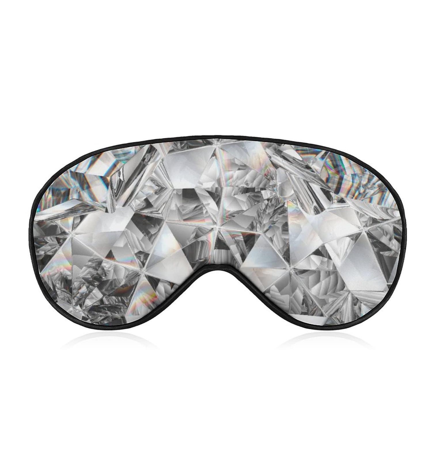 Buy Diamond Crystal Sleep Mask for Women | Adjustable Eye Shades with Elastic Strap | Luxury Sleep Accessories - Buy Online on GoSupps.com