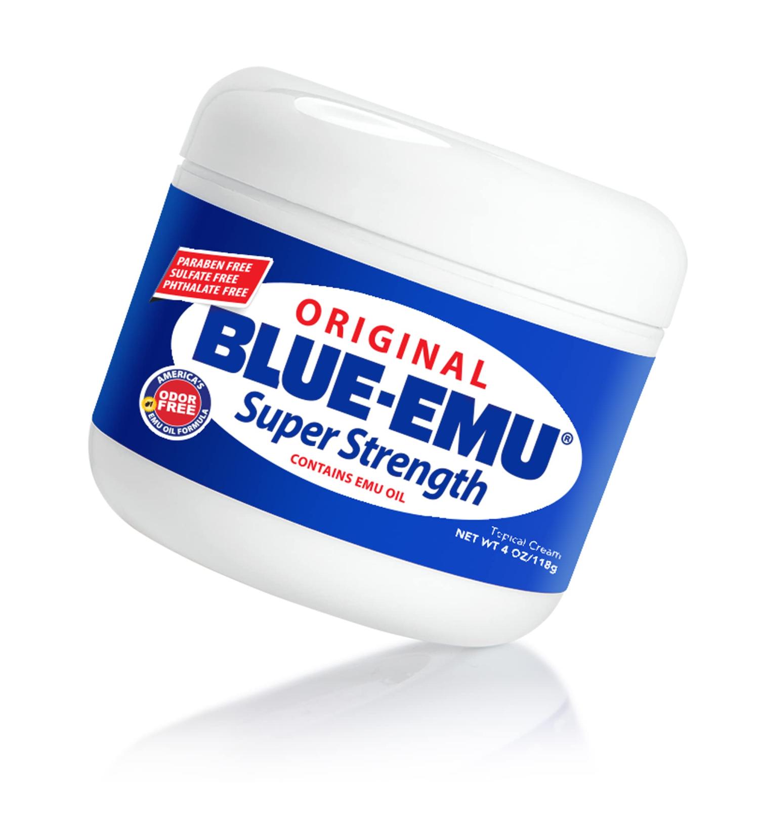 Blue-Emu Super Strength Emu Oil 4 oz - Odor & Fragrance Free - Pack of 1 - Buy Online on GoSupps.com