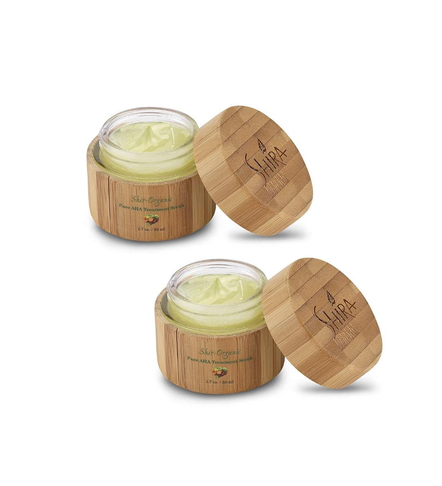 Shira-Organic Pure AHA Treatment Scrub | Natural Exfoliator for All Skin Types | 100 ML - Revitalize Your Skin - Buy Online on GoSupps.com