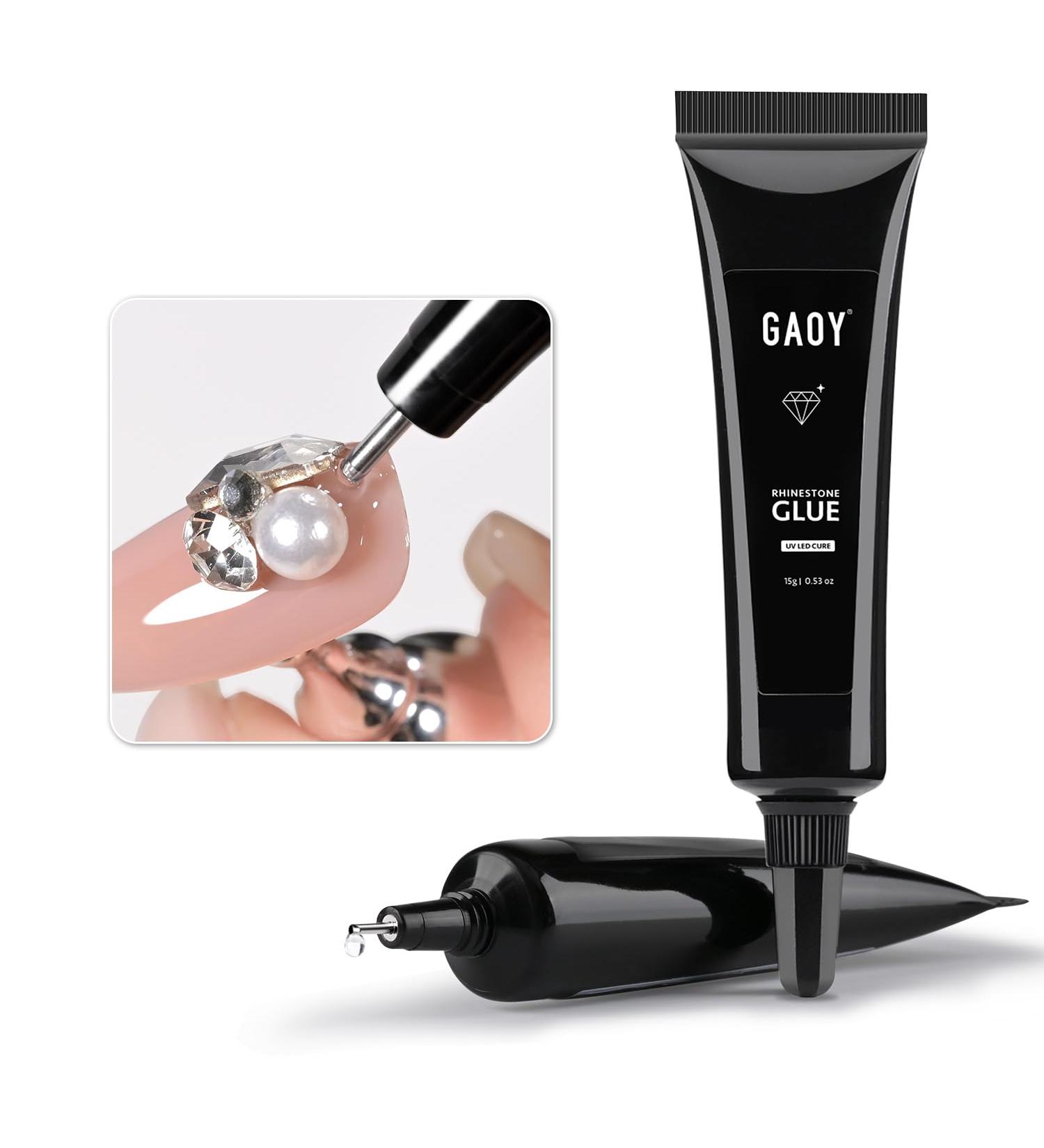 GAOY Rhinestone Glue for Nails - 15g UV Nail Gem Gel for 3D Nail Art Charm & Jewel Decoration - Buy Online on GoSupps.com