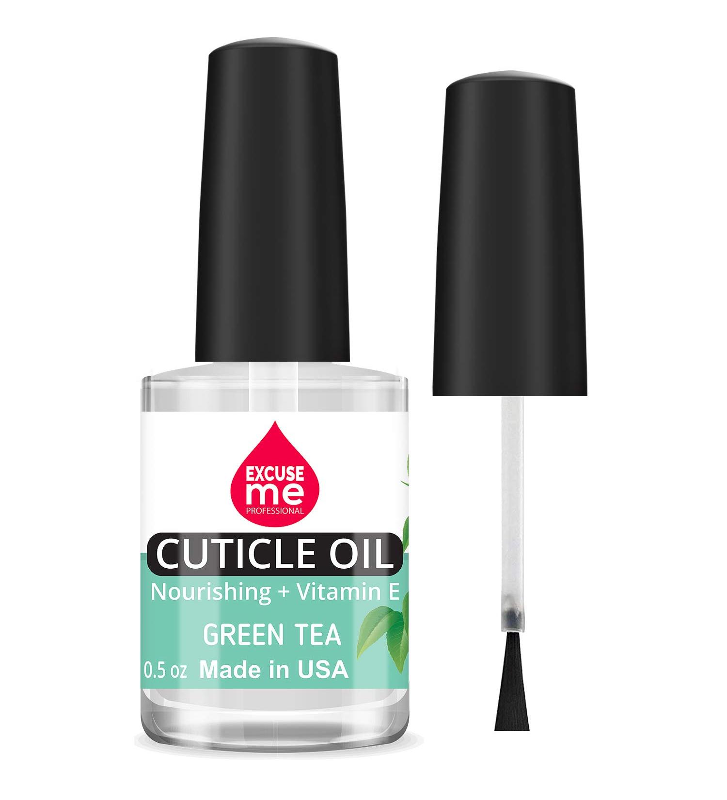 EXCUSE ME Professional Cuticle Oil 0.5 oz - Nourishing Green Tea Formula for Cracked Nails and Cuticles - Buy Online on GoSupps.com