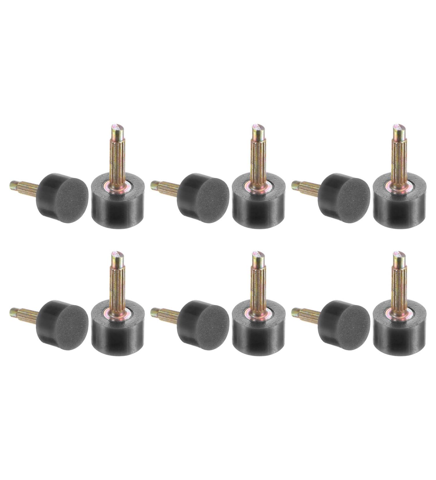 HARFINGTON 6 Pairs TPU High Heel Tips - Replacement Tap Caps for Women | 3mm Thick 10mm Round Heel Repair Caps in Black & Gold Tone | Durable High Heel Protectors for International Shipping - Buy Online on GoSupps.com