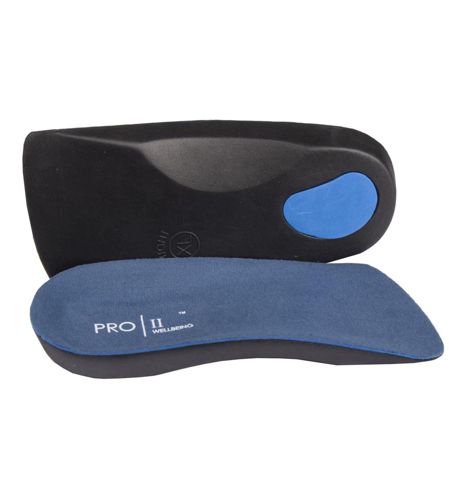 Buy Pro11 Wellbeing Orthopedic 3/4 Insoles | Supports Weak Arches Flat Feet & Heel Spurs - 2 Pairs - Blue - Buy Online on GoSupps.com