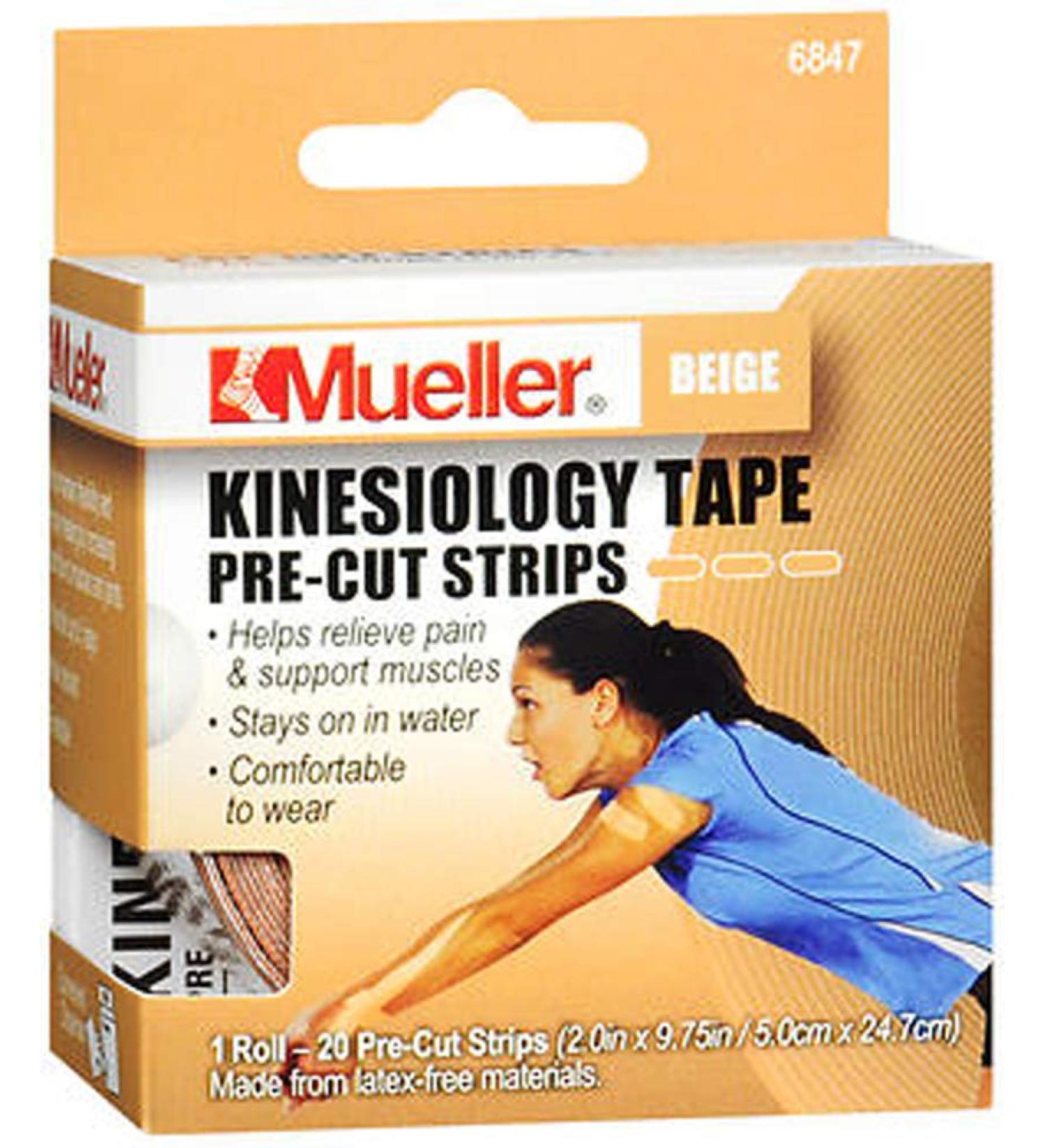 Mueller Kinesiology Tape IStrips Beige 2" 20 Strips/Roll