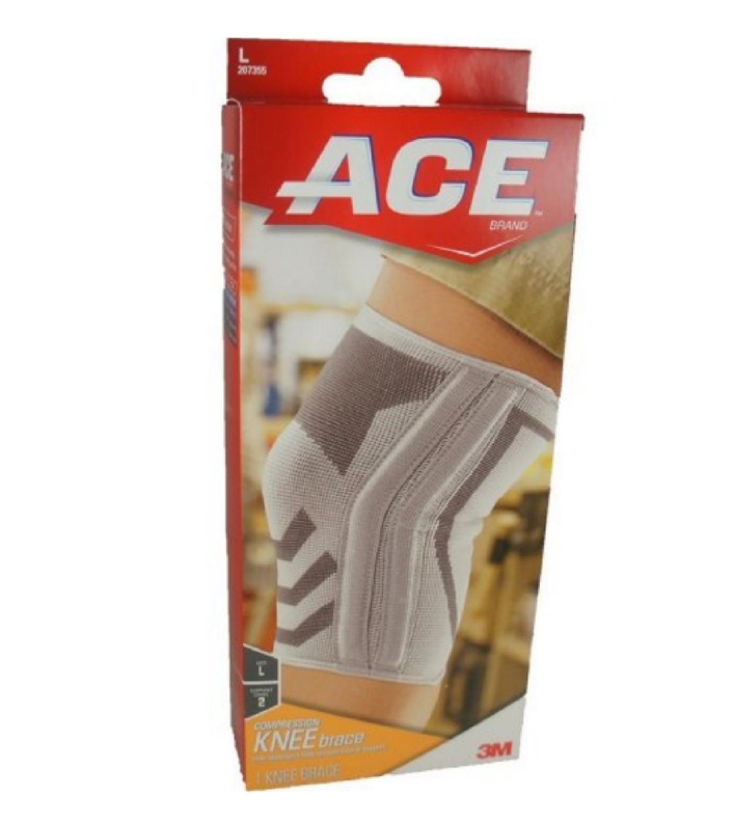 ACE Compression Knee Brace with Side Stabilizers - Large (Pack of 2) - Buy Online on GoSupps.com