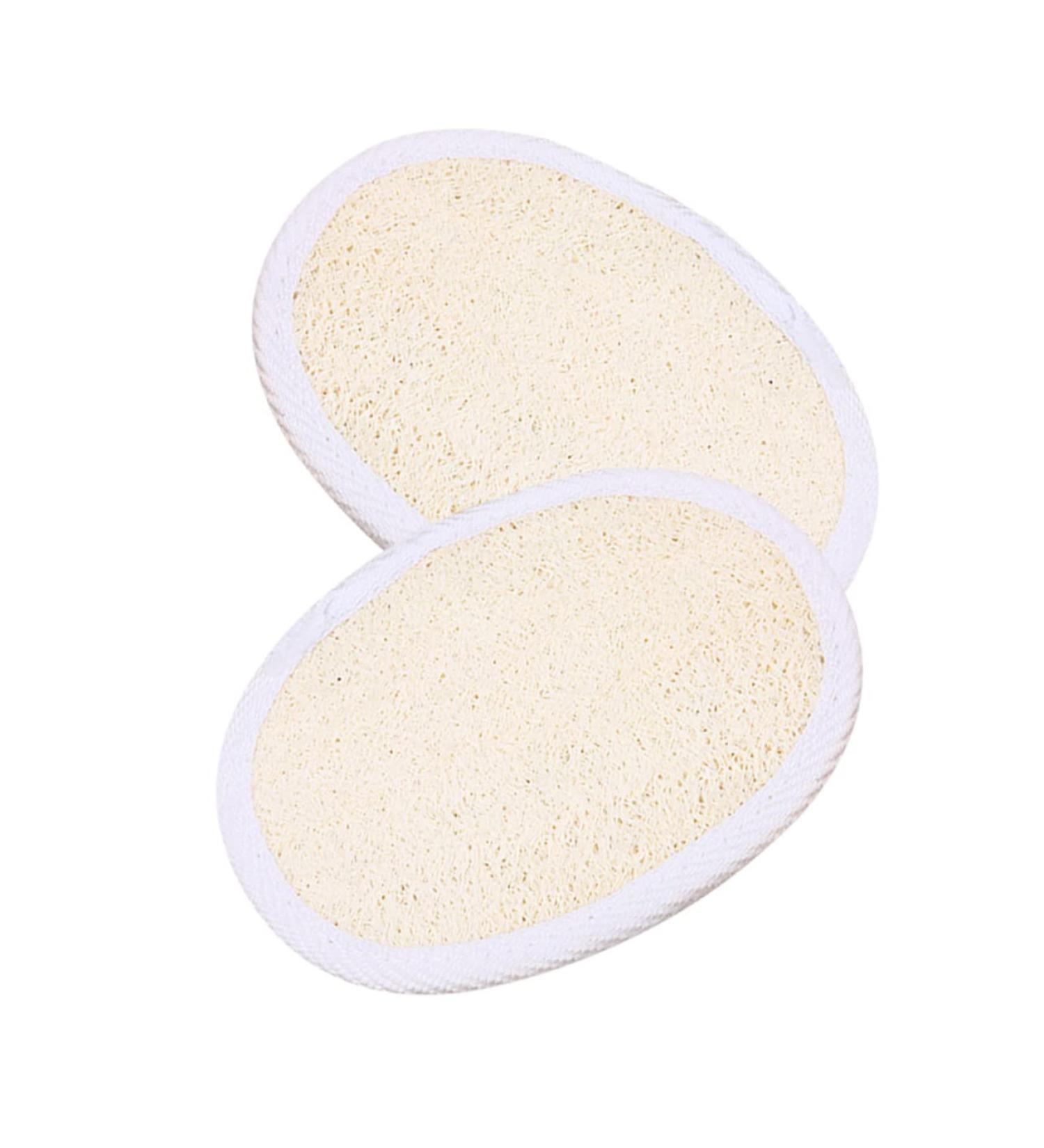 Buy Hemoton 2pcs Natural Bath Towels & Exfoliating Loofah Pads - Premium Body Scrubber for Spa-like Experience - Buy Online on GoSupps.com