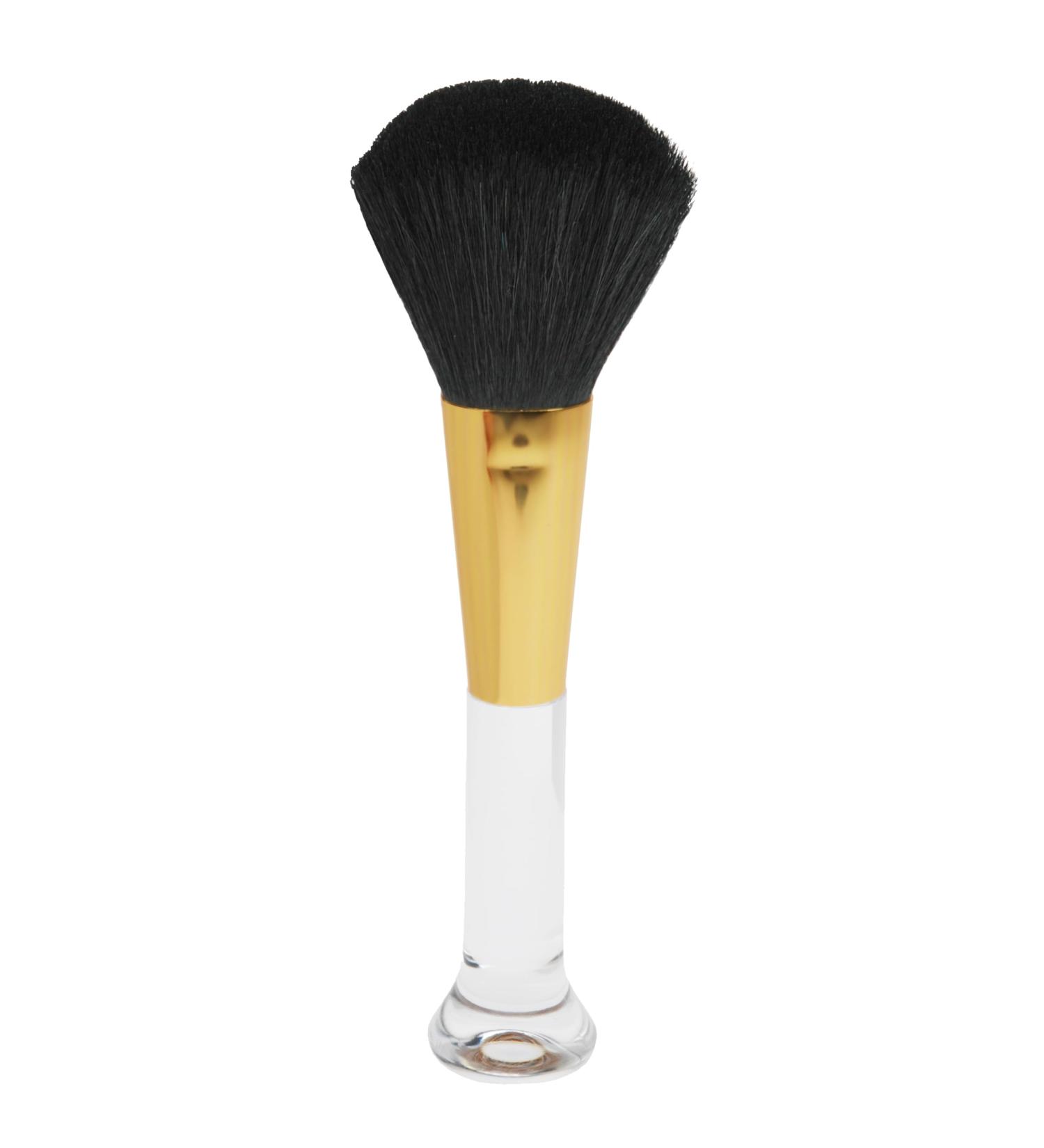 Fantasia Stand Powder Brush | Professional Natural Hair Makeup Brush with Gold Acrylic Handle | 17.5 cm Premium Face Brush for Flawless Makeup - Buy Online on GoSupps.com