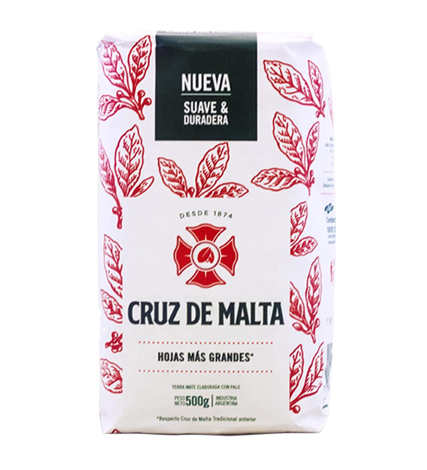 Cruz de Malta Yerba Mate Tradicional 500g - Authentic Argentine Mate Tea | 24-Month Aged | International Shipping Available - Buy Online on GoSupps.com