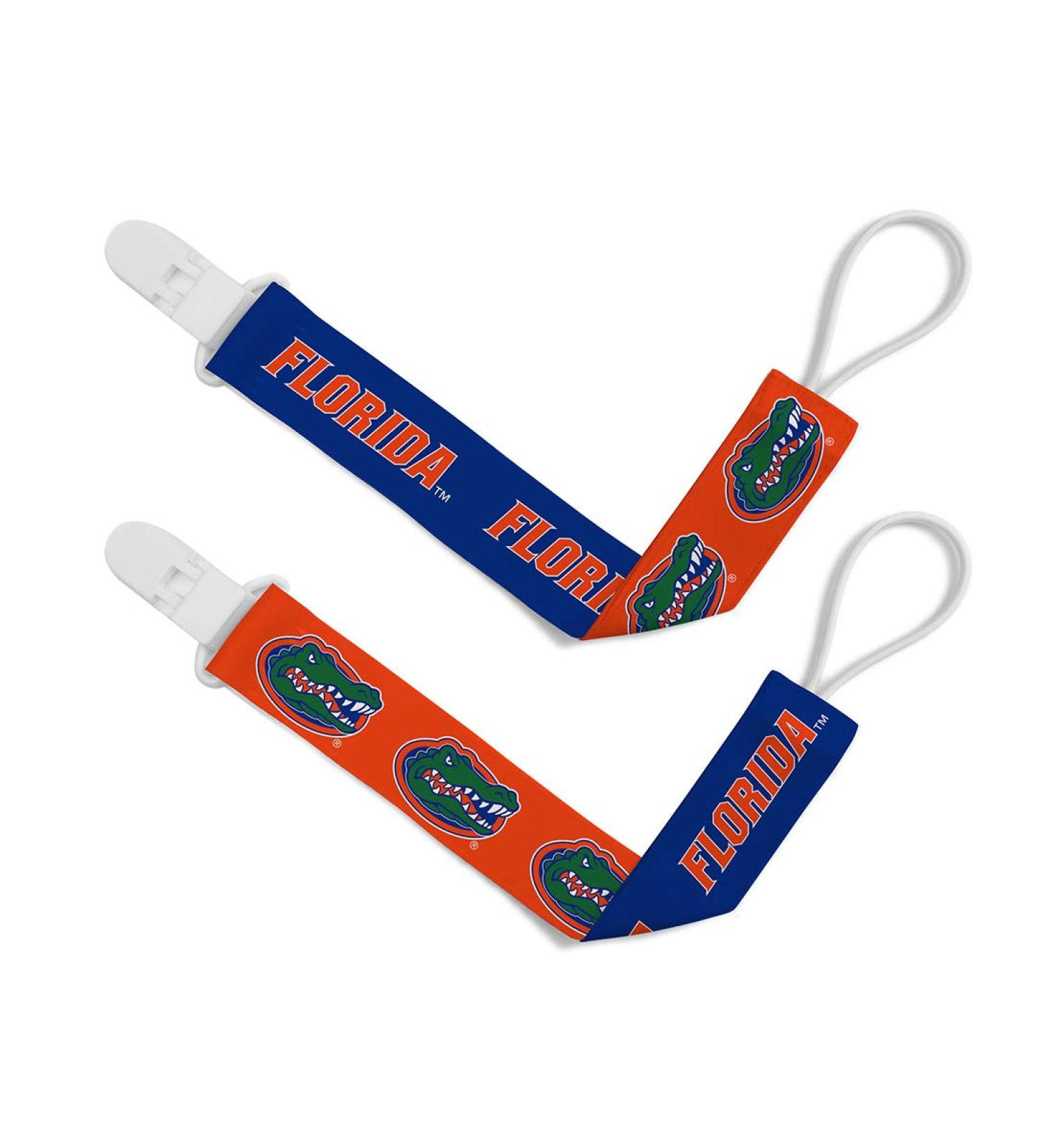 BabyFanatic NCAA Florida Gators Pacifier Clip 2-Pack | Officially Licensed Unisex Baby Apparel - Buy Online on GoSupps.com