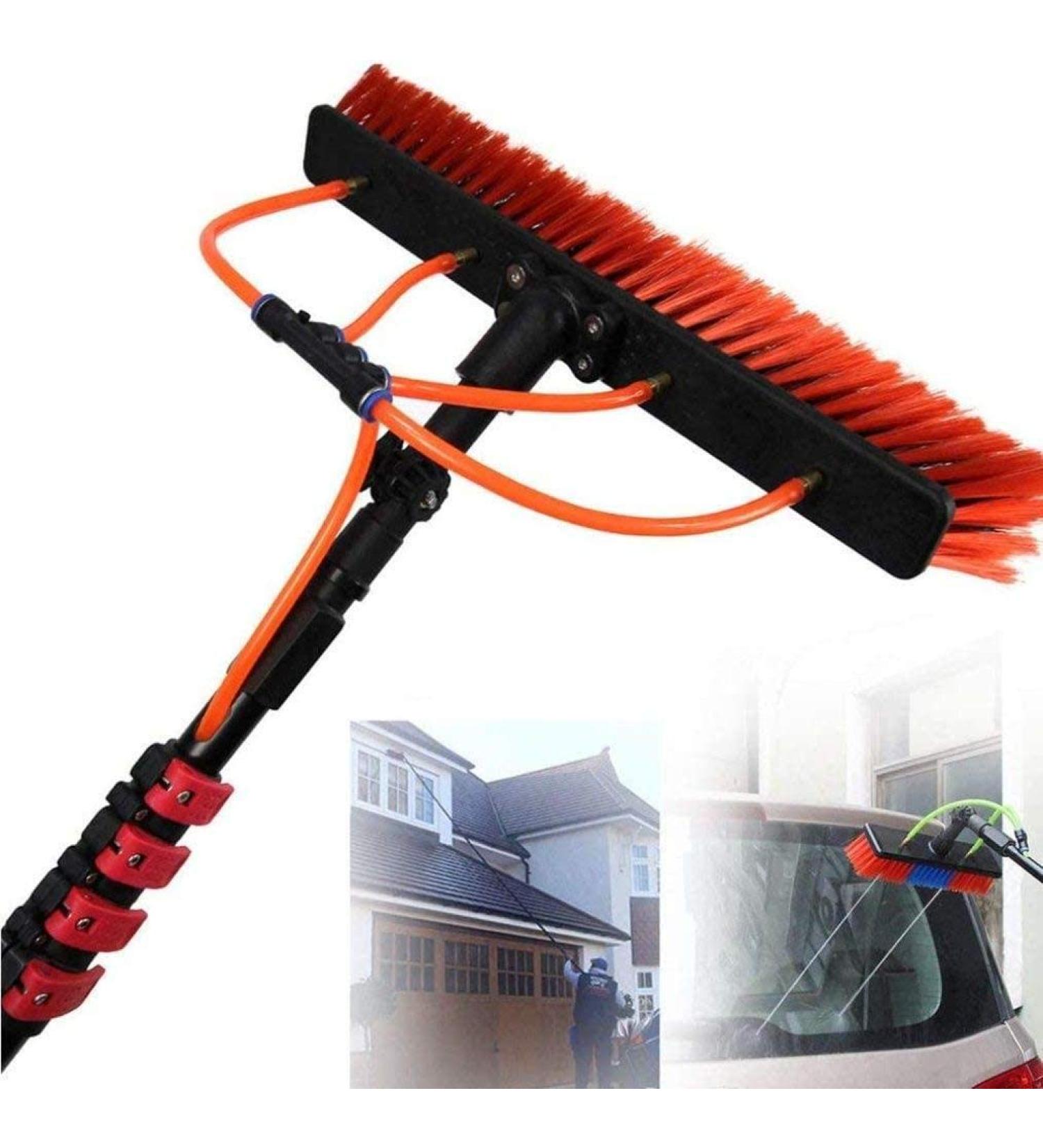 Outdoor Window Cleaning Brush Extension Water Fed Pole Adjustable Teleswindow Cleaning Brush System for Photovoltaic Panel Cleaning Trucks Windows Glass Wall Washing Tool/12 30Ft/9M - Buy Online on GoSupps.com