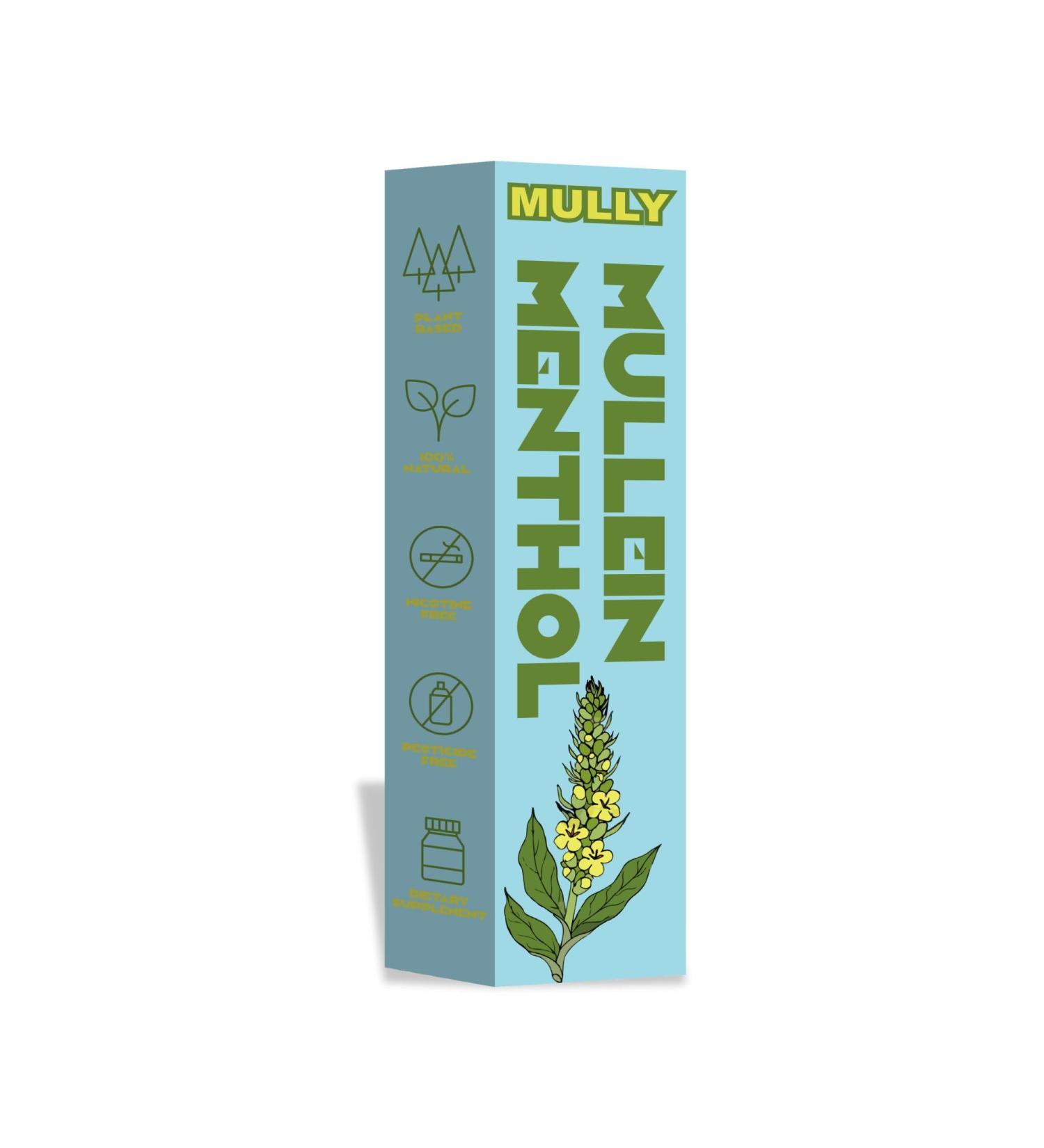 Mullein Herbal Diffuser Pen Thyme and Menthol Smoking Alternative Replace Bad Habit's Menthol Breathe - Buy Online on GoSupps.com