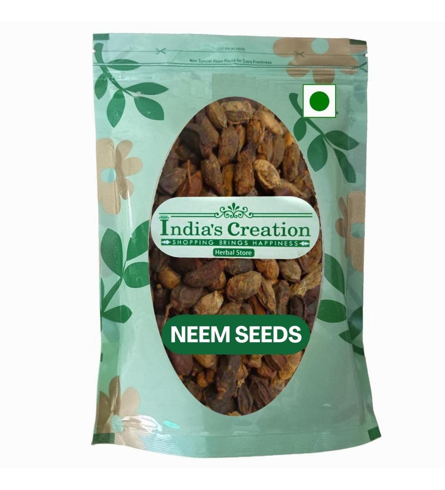 RAW HERB/JADI BOOTI NEEM SEED NEEM BEEJ NEEM GIRI NIBOLI NIMBOLI AZADIRACHTA INDICA (250GM) - Buy Online on GoSupps.com