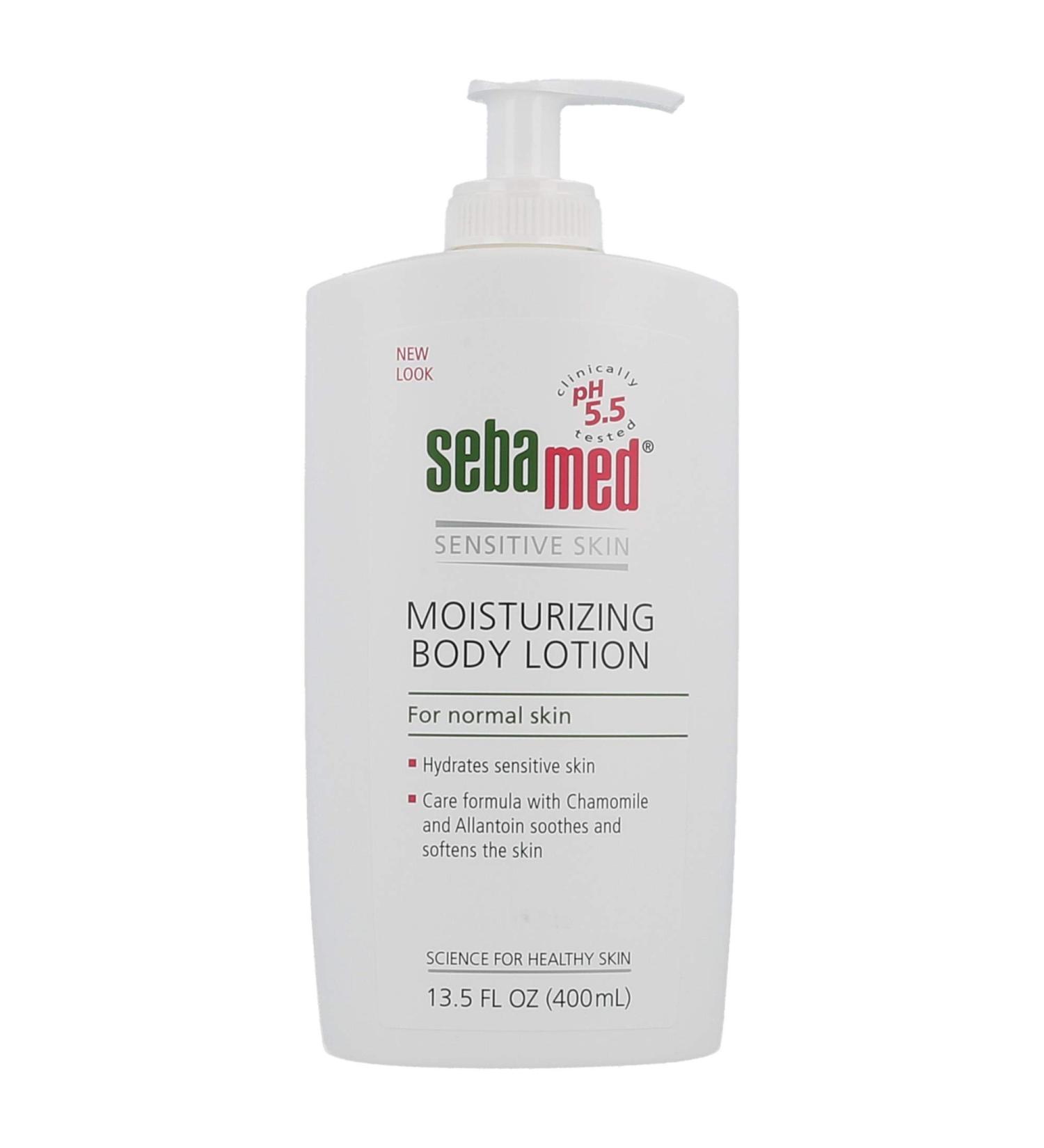 Seba Med Moisturizing Lotion pH 5.5 | Dermatologist Recommended for Sensitive Skin | 13.5 fl oz (400mL) - Buy Online on GoSupps.com