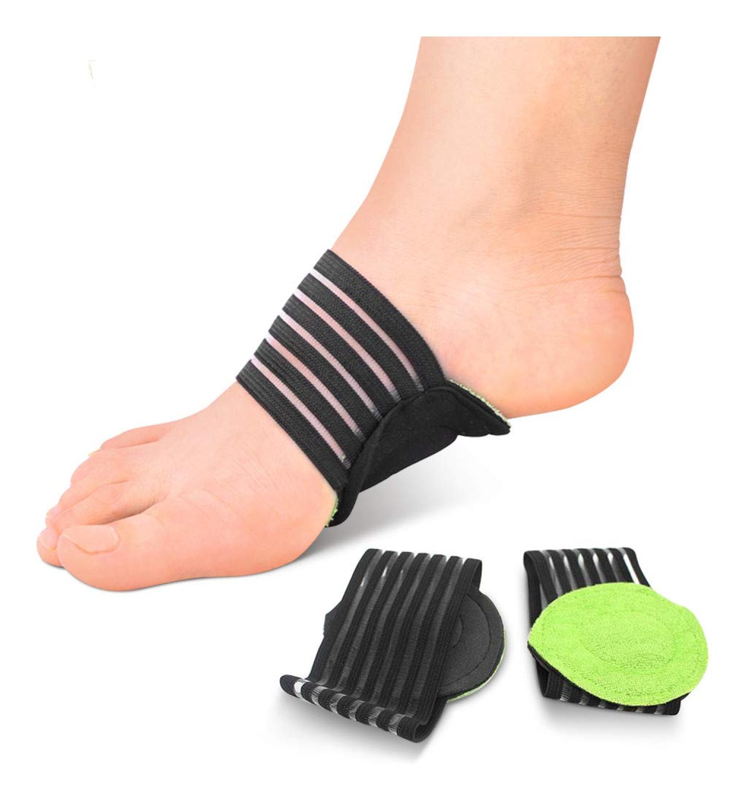Compression Arch Support Sleeves for Plantar Fasciitis Relief - Orthotic Brace for Fallen Arches - 1 Pair - Buy Online on GoSupps.com