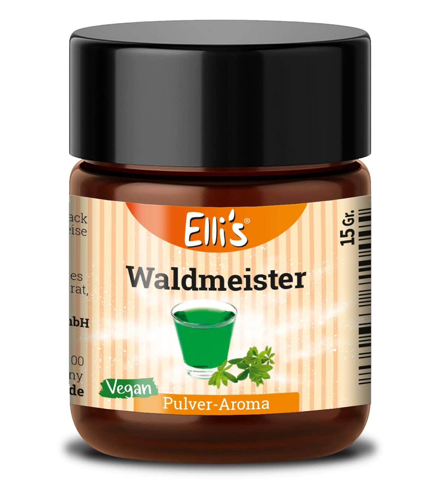 Ellis Waldmeister Pulver - Vegan Food Aroma | Low-Calorie Flavor for Baking & Cooking | 10g - Buy Online on GoSupps.com