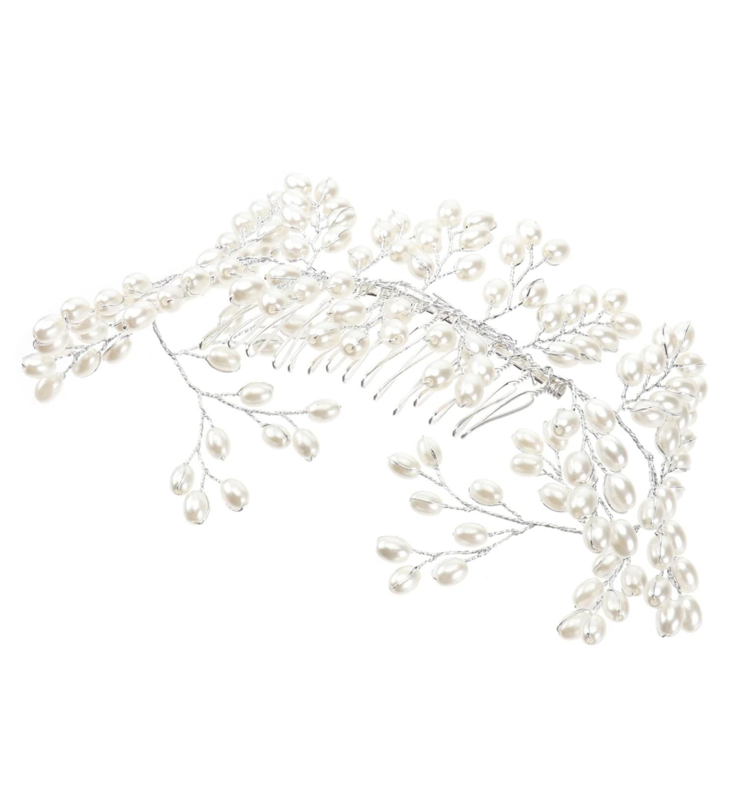 FRCOLOR Wedding Hair Comb bridal headpiece bridal hair comb women hair comb wedding accessories bride white Bridal Hair Accessories - Buy Online on GoSupps.com