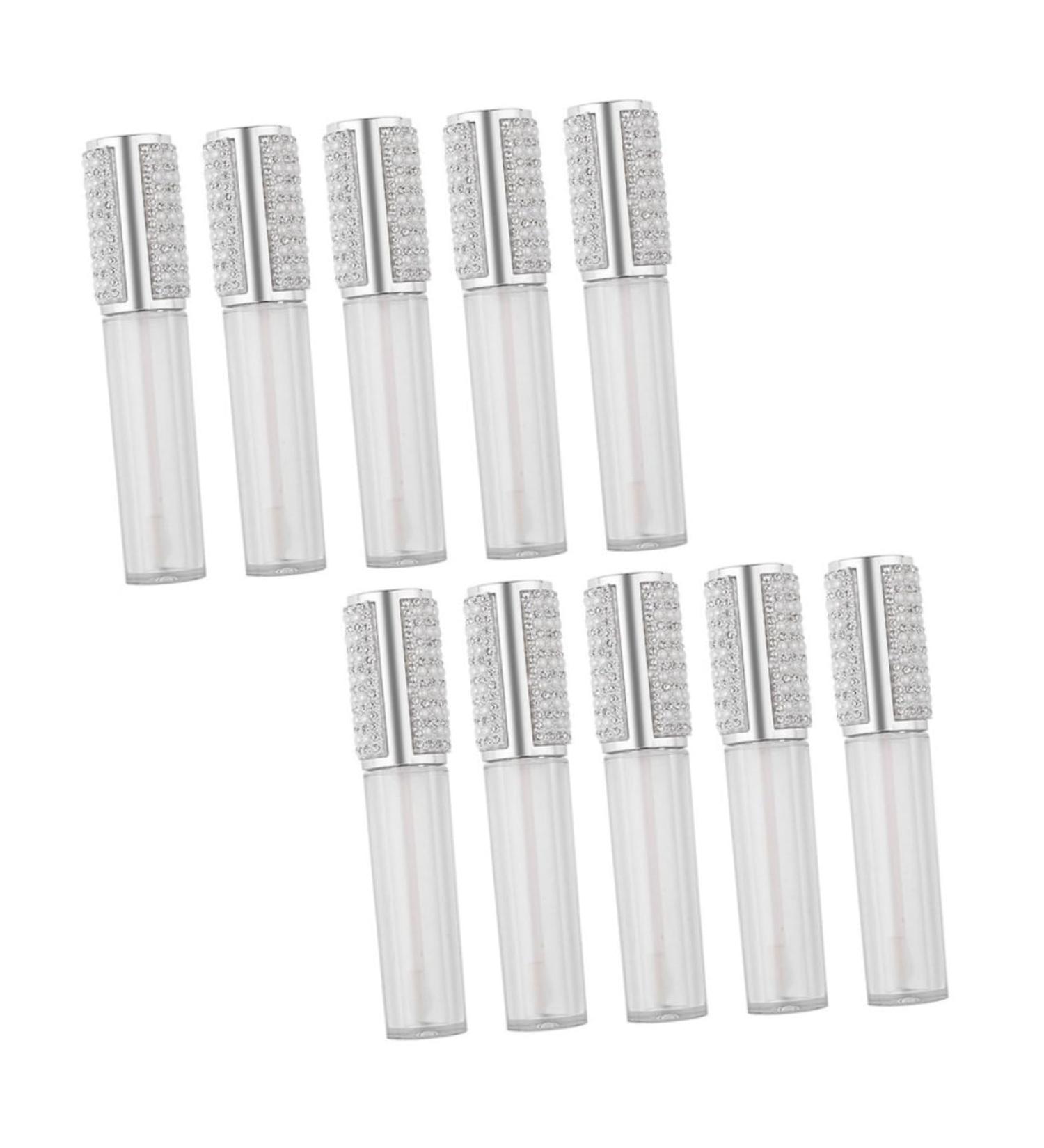 TEHAUX Lot de 10 Tubes de Gloss Vides Rechargeables 5 Ml Flacons de Gloss Compacts en Plastique Transparent Design D tachable pour Cosm tiques pour Maquillage Portable et DIY - Buy Online on GoSupps.com