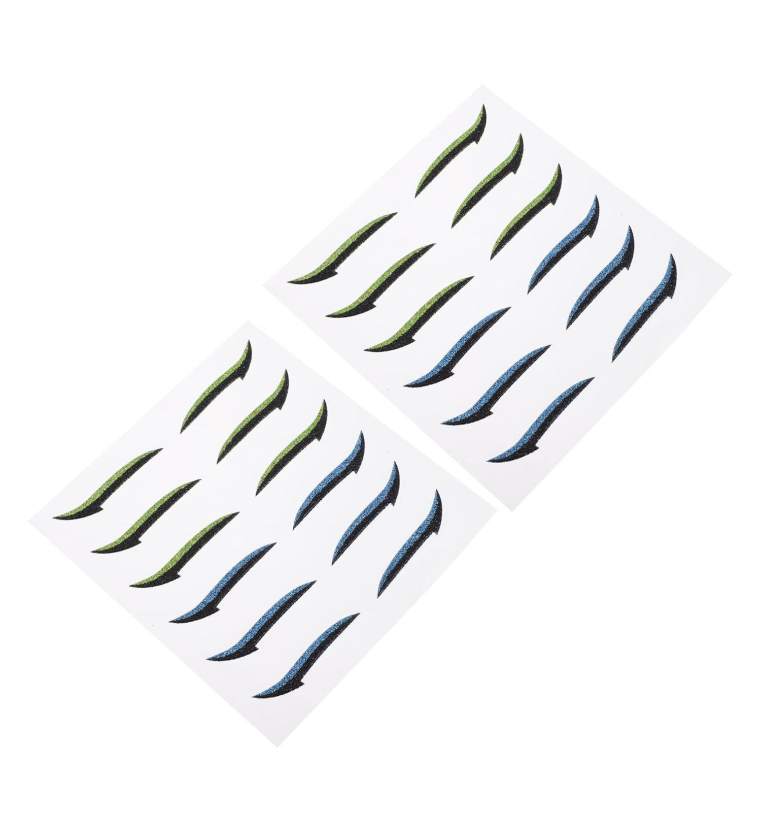 Mikinona Glitter Eyeshadow 12 Pairs Glitter Eyeliner Double Eyelid Stickers Invisible Eye Line Strips Miss Flash Adhesive Tape - Buy Online on GoSupps.com