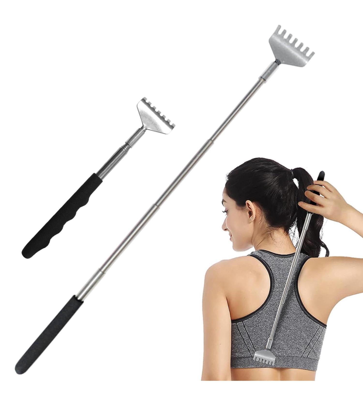 2PC Telescopic Back Scratcher Stainless Steel Hand Massager for Adults | International Shipping Available - Buy Online on GoSupps.com