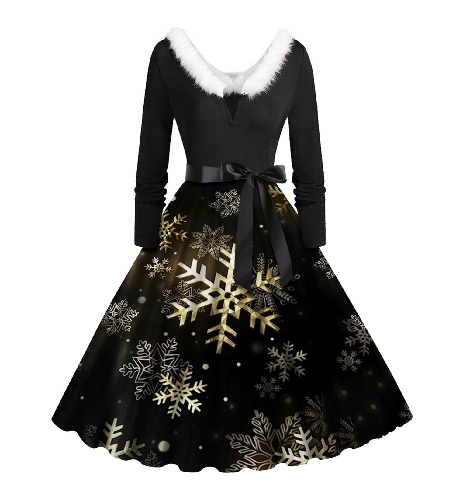 Hanxiulin Ladies Fashion Christmas Mini Hooded Sweater & Party Jumper - Trendy Hoodover Dress Top - Buy Online on GoSupps.com