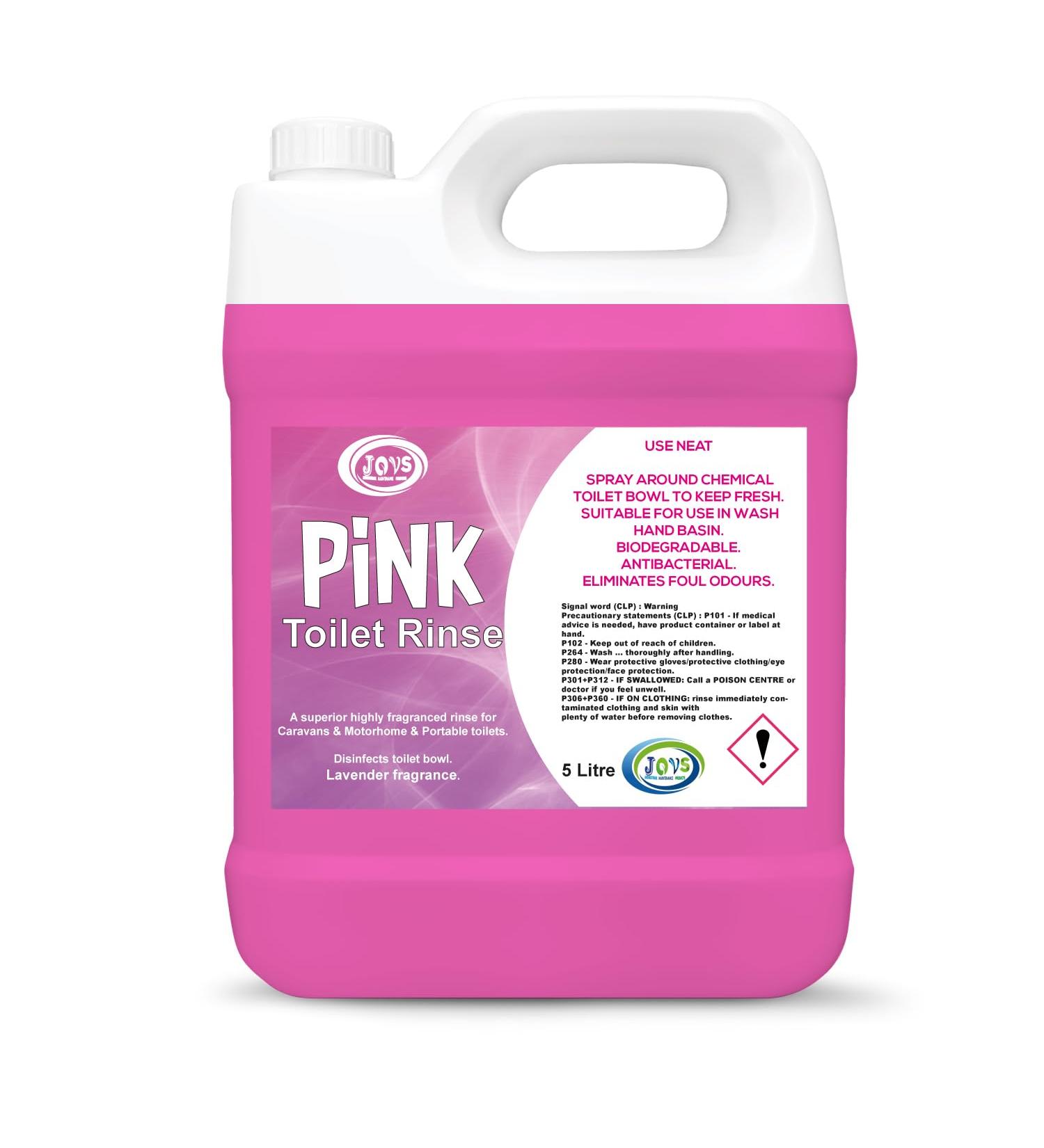 Pink Rinse 5 Litre For Motorhomes & Caravans | Eco-Friendly Odour Eliminator | Up to 50 Treatments