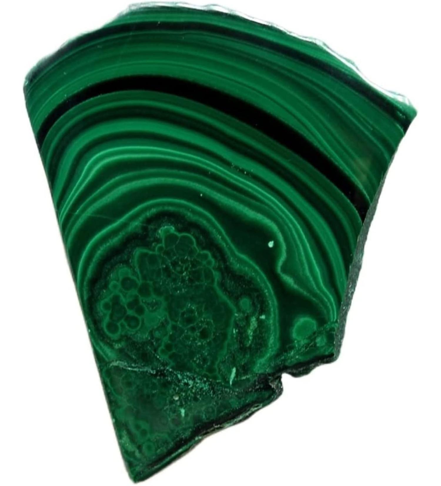 Natural Crystal Rough Minerals Stones Natural Green Malachite Polished Specimen disc Rough Stone Quartz Stones and Crystals heal Crystal Stones Decoration Home Decoration ERTEYIN