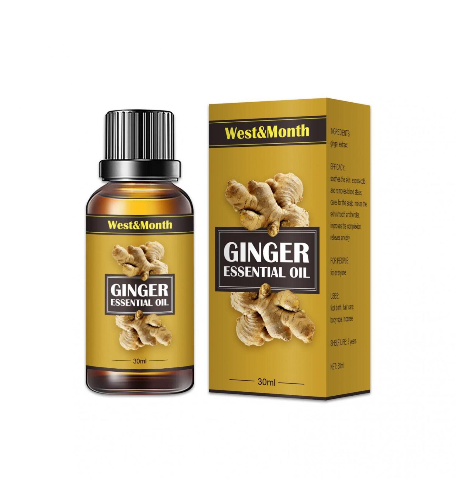 Organic Ginger Oil for Massage | Swelling Ngwer l Bio/Spa | Pain Relief Essential Oil 1ml - Buy Online on GoSupps.com