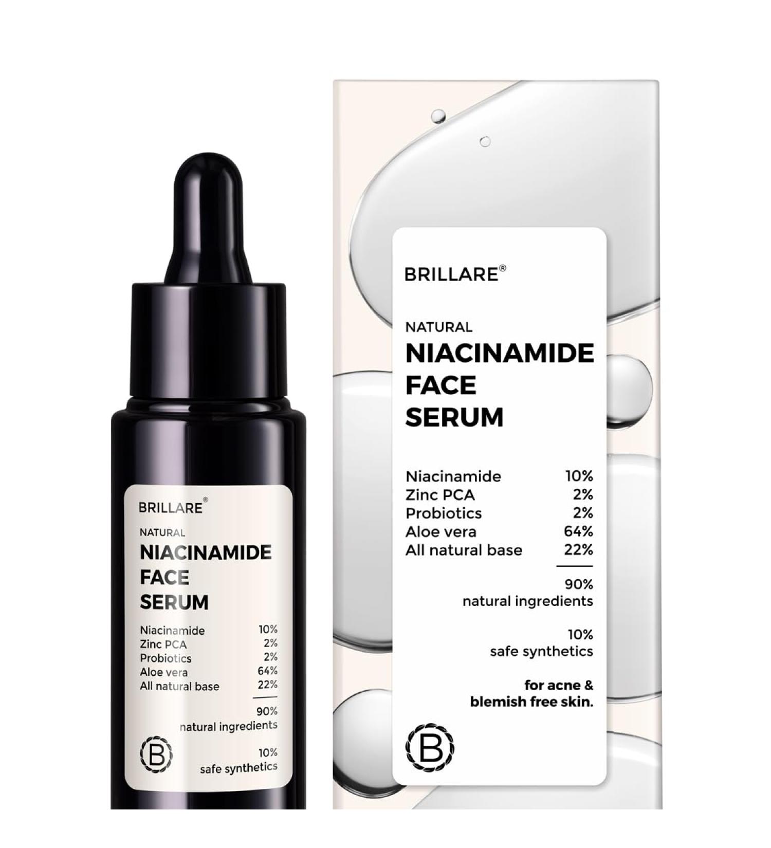 Brillare 10% Niacinamide Serum for Smooth Radiant Skin 30ml - Buy Online on GoSupps.com