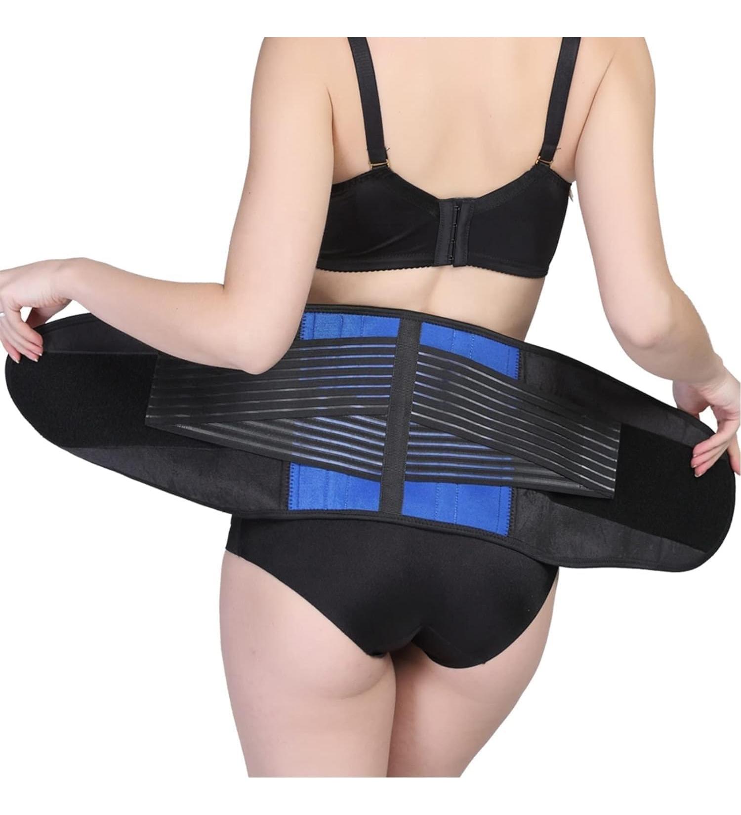 Buy S-6XL Back Bandage Waist Support Belt - Double Pull Lumbar Decompression for Men & Women - Stabilize Lumbar Vertebrae | Small Blue - International Shipping Available - Buy Online on GoSupps.com