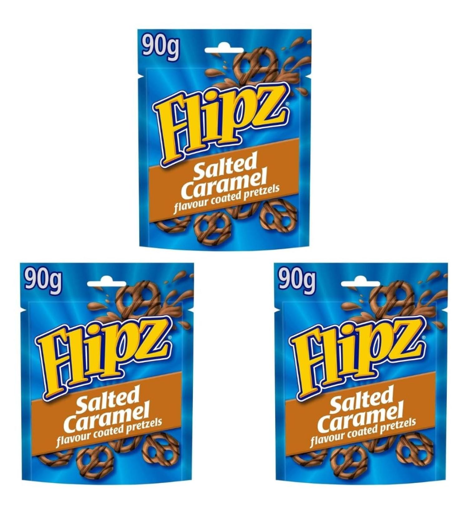 Buy Flipz Pretzels Sample Pack - 3 Flavor Coated (Salted Caramel) - International Shipping Available - Buy Online on GoSupps.com