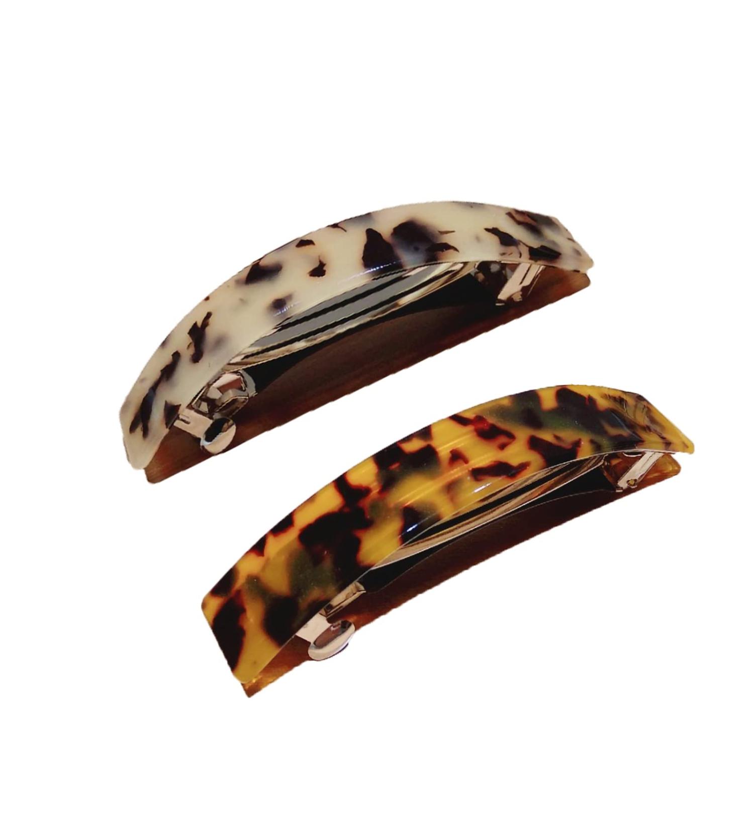 Hair Barrette 2 Pack Hair Claw Hair Barrette for Women Tortoiseshell Hair Clips for Party Travel Banquet Daily Usage Wedding Dancing Birthday Valentines Day Gifts  - Buy Online on GoSupps.com