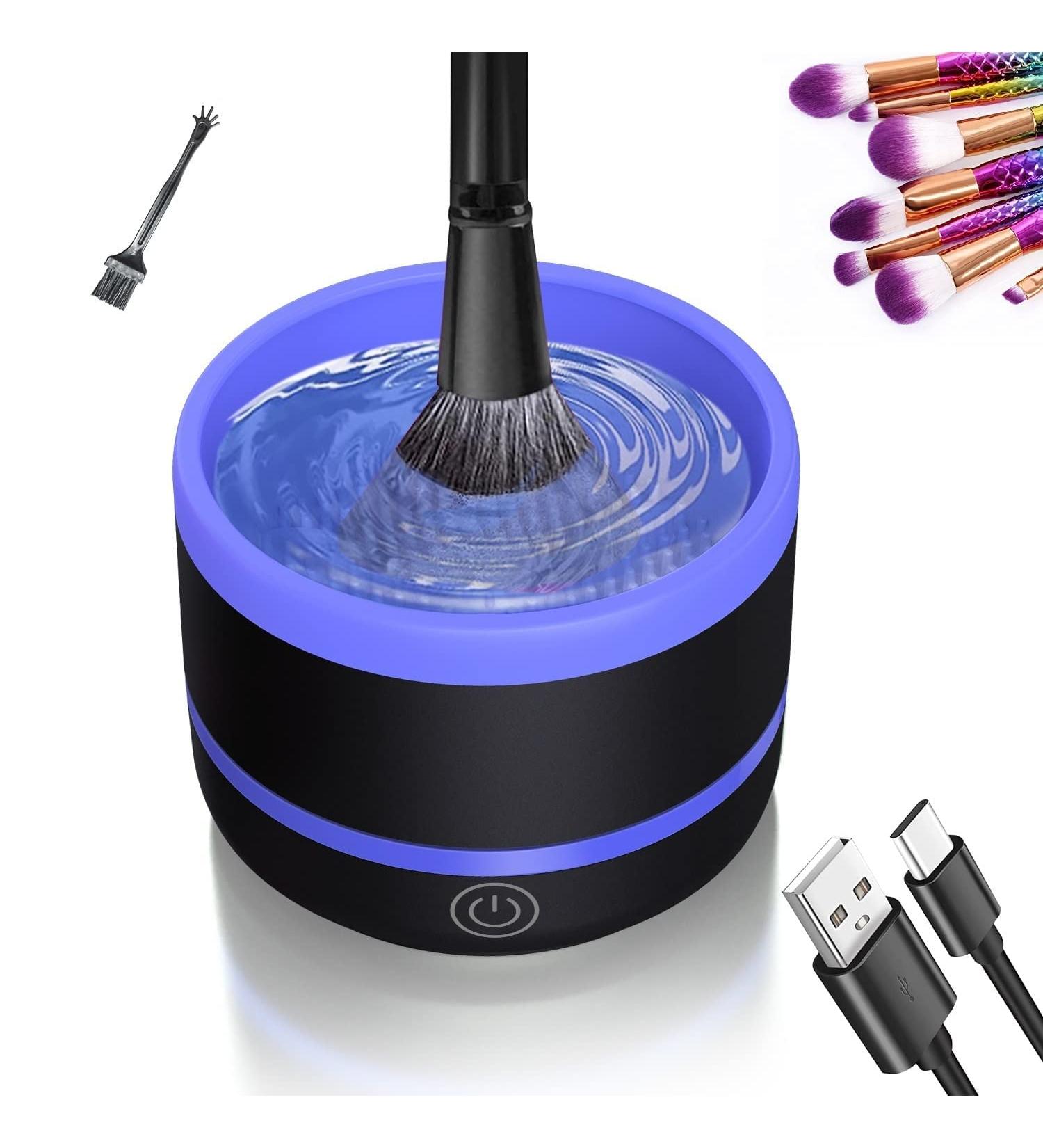 SOGUE Electric Makeup Brush Cleaner with USB Type-C Charger - Portable Automatic Beauty Brush Cleaner Machine (Blue) - Buy Online on GoSupps.com