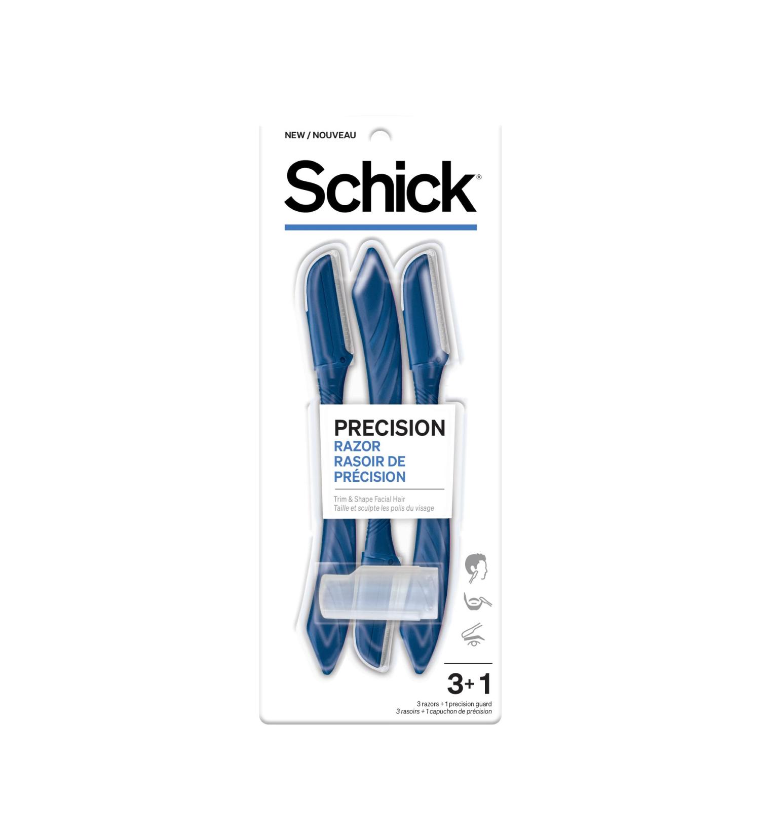 Schick Precision Razor for Men - 3 Count Disposable Grooming & Edging Trimmers - Buy Online on GoSupps.com