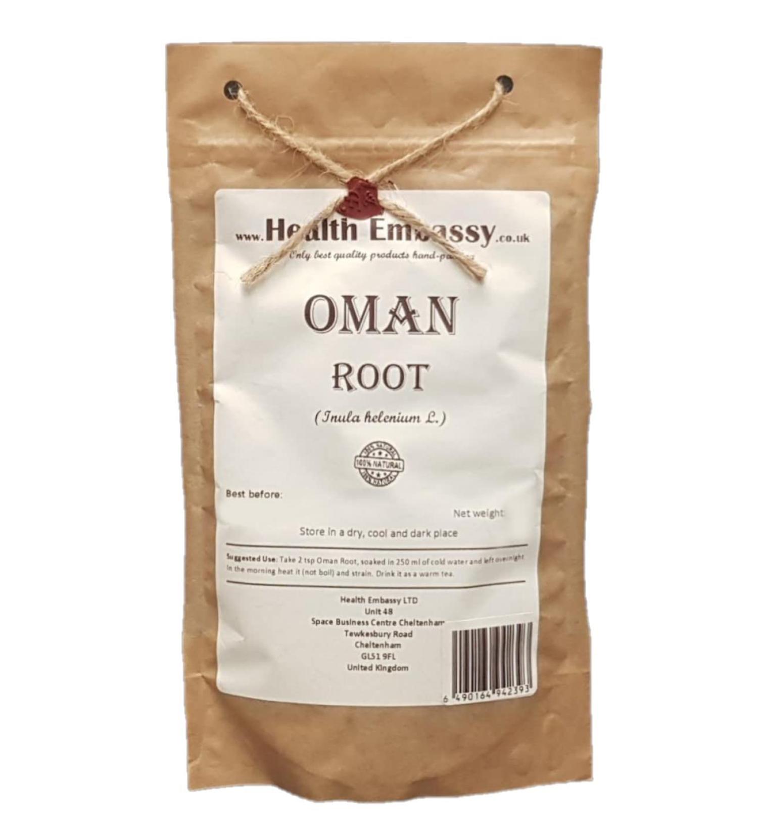 Health Embassy Oman Root Tea | Elecampane | Inula Helenium L | Racine de Grande Aun e Tisane 100g - Buy Online on GoSupps.com