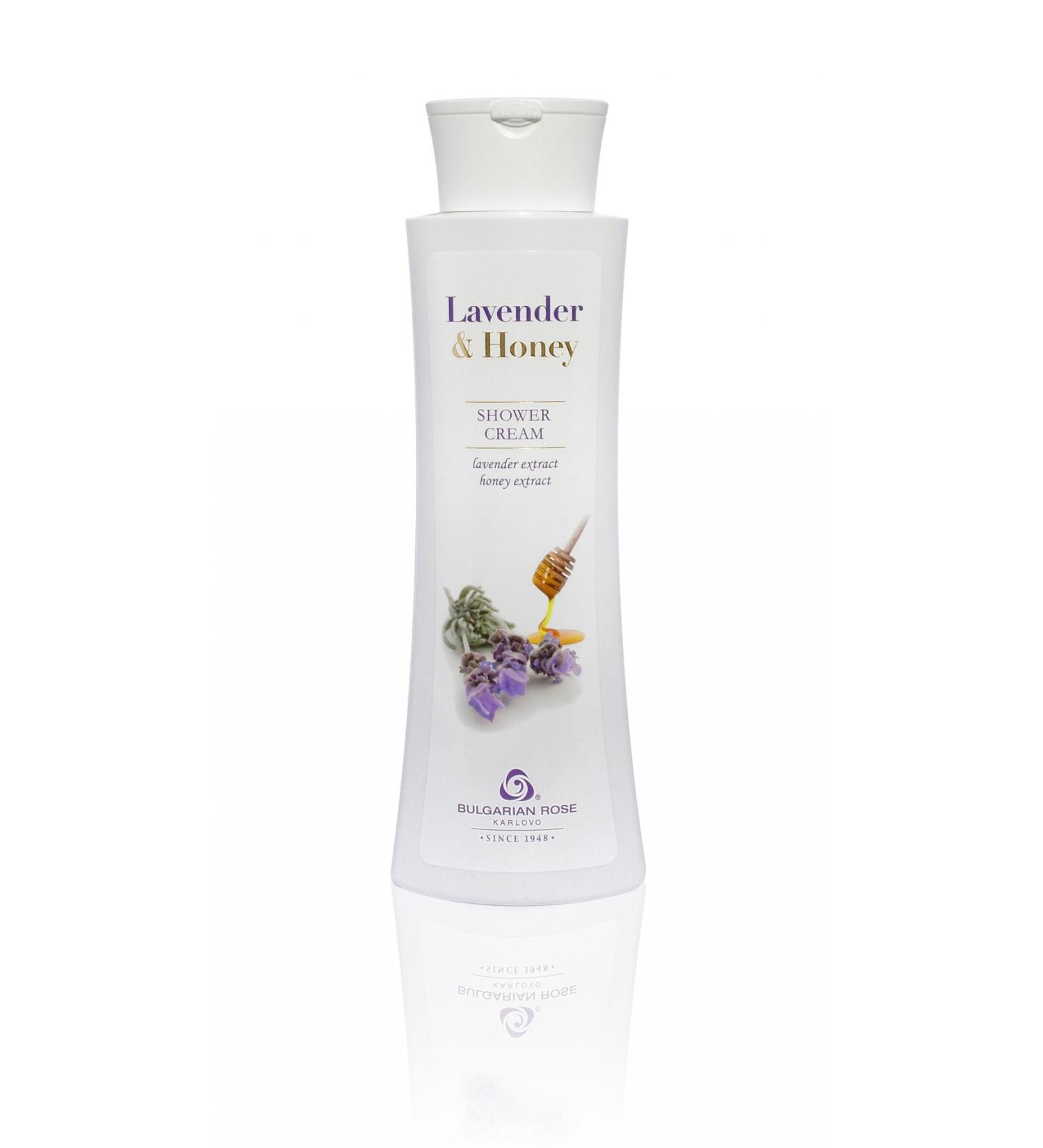 Bulgarian Lavender & Honey Shower Gel - Natural Extracts Deep Moisturizing Body Wash 13.5 oz for Smooth Skin - Buy Online on GoSupps.com