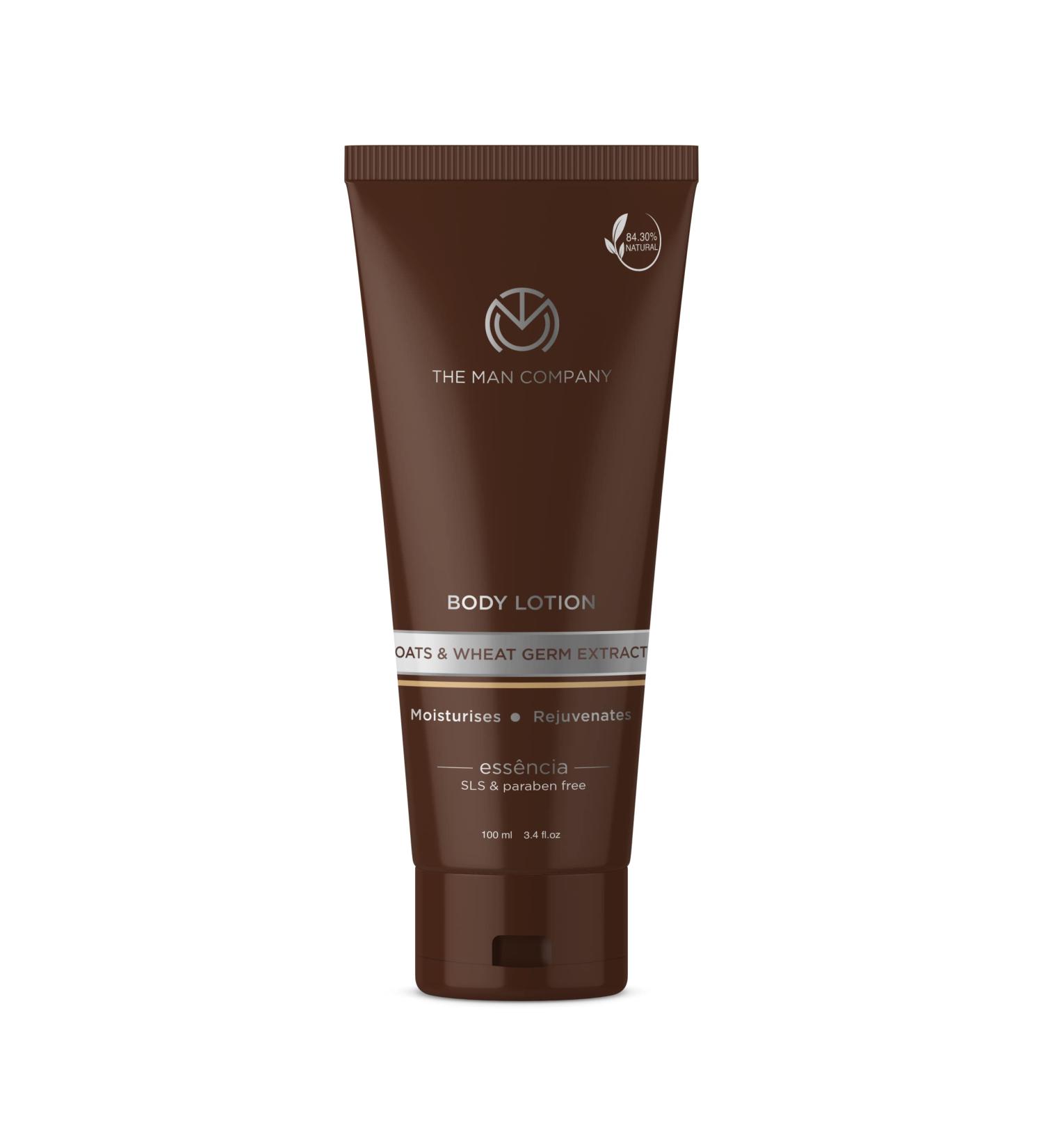 Buy The Man Company Body Lotion for Very Dry Skin - 24 Hours Moisturizing with Shea Butter & Oats Quick Absorption Travel Friendly (100 ml - Buy Online on GoSupps.com