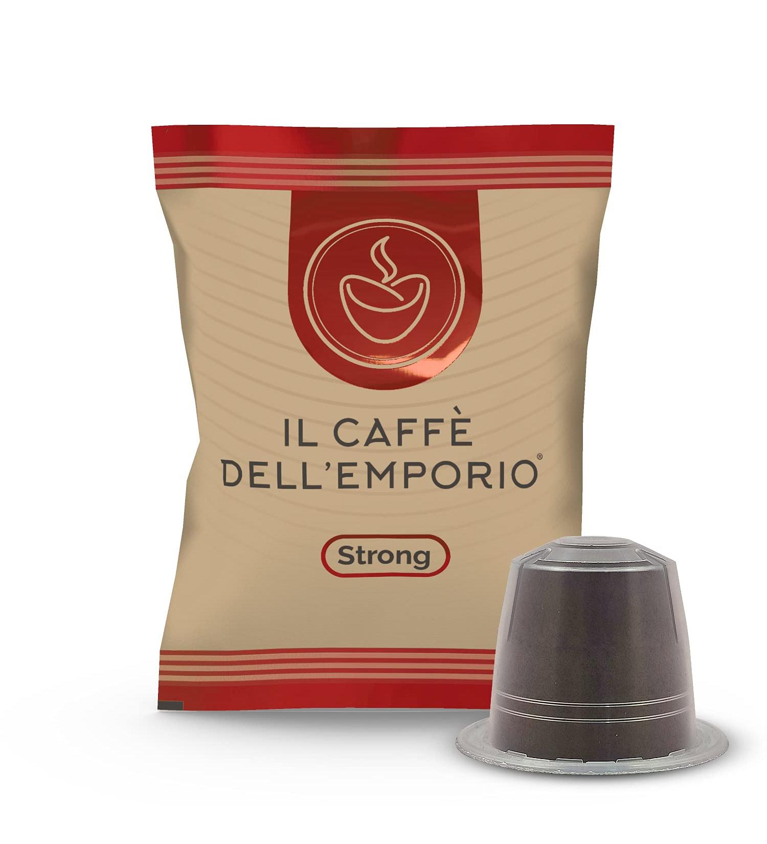 Il caffe' dell'emporio Le Caf de l'Emporio Blend Strong Red Red Creamy Capsules Caffe Compatible with Nespresso (400)