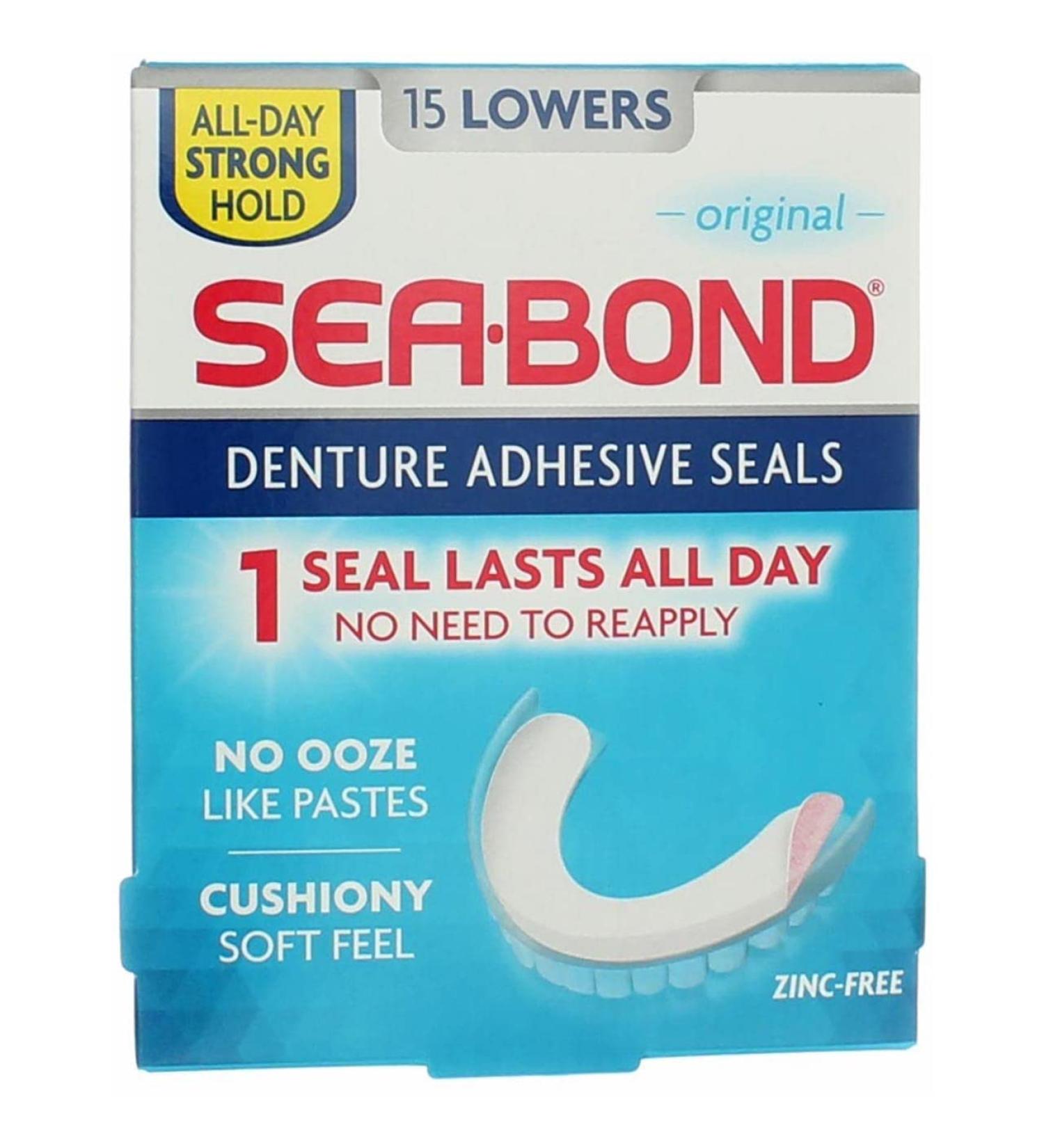 Sea-Bond Adhesive Lowers for Secure Denture Comfort | Ship Internationally - Buy Online on GoSupps.com