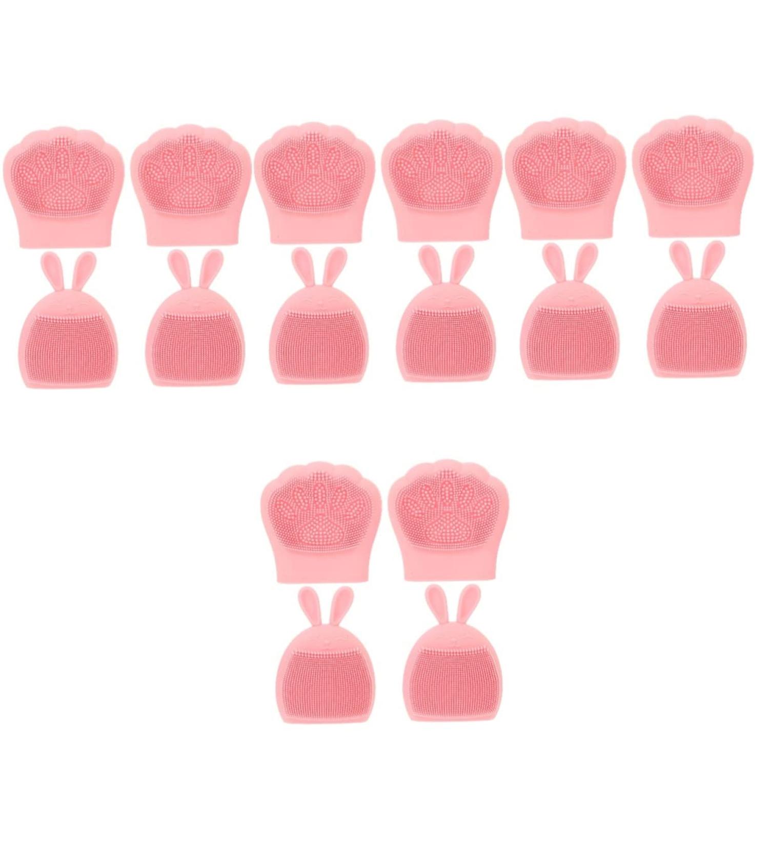 minkissy 16 Pcs Rabbit Ears Facial Brush Face Wash Massager Face Massage Brush Silicone Exfoliating Brush Face Scrub Massager Manual Facial Brush Cleansing Brush Silica Gel Miss Pink Body Light Pinkx4pcs 7.5x7.5cmx4pcs - Buy Online on GoSupps.com