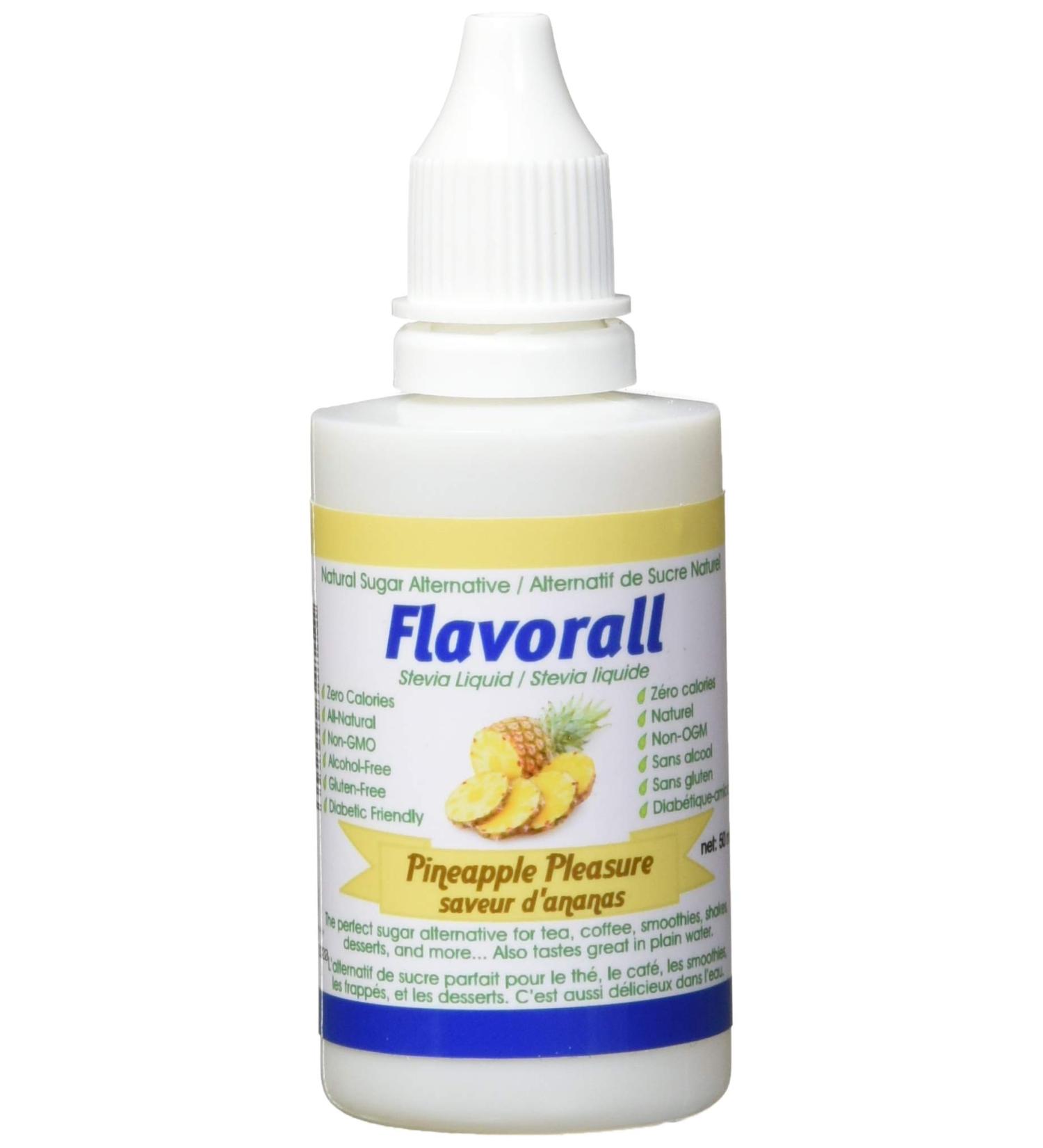 Flavorall Liquid Flavoured Stevia - Pineapple Pleasure 50ml - Buy Online on GoSupps.com