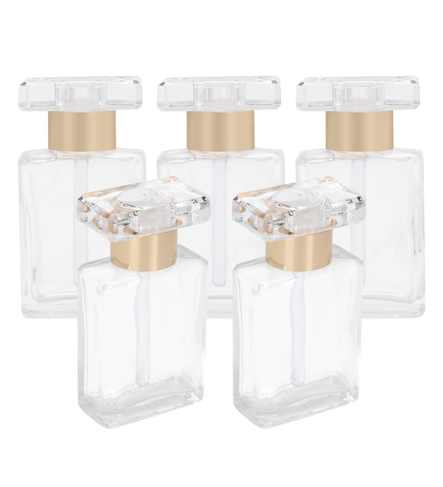 Perfume Bottle Sturdy and Durable Glass Material Practical Essential Oil Bottle for Travel Camping Business Trip Home (Gold) - Buy Online on GoSupps.com