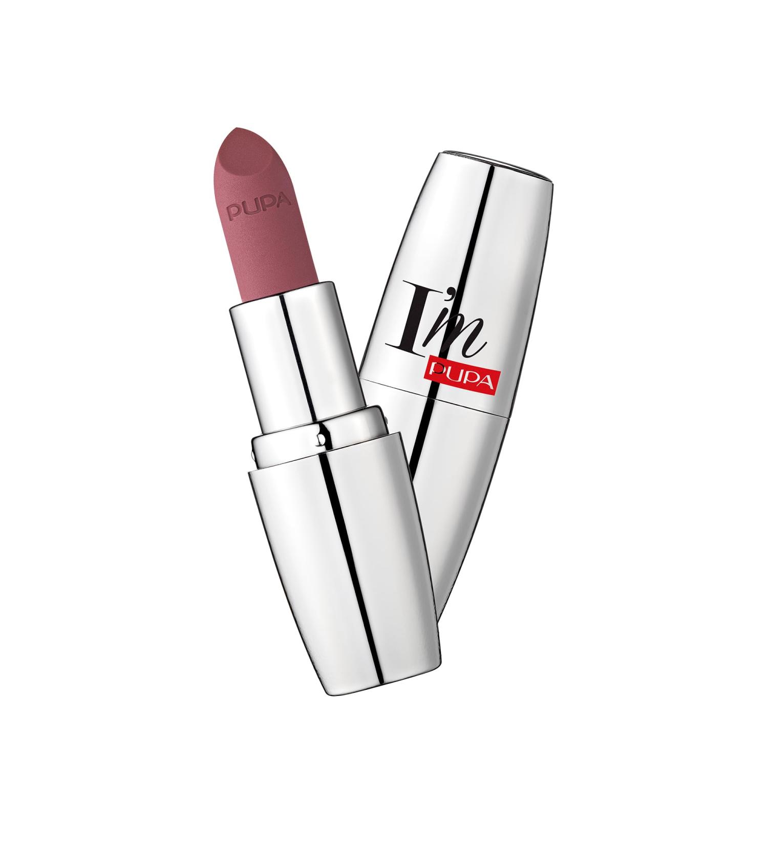 Pupa Milano I Am Matt Pure Colour Lipstick - Dresses Lips In Full Deep Color - Matte Velvety And Extremely Sensory Feel - Glides On Without Weighing Lips Down - 013 Brown Rose - 0.123 OZ 013 Brown Rose 0.12 Ounce (Pack of 1)