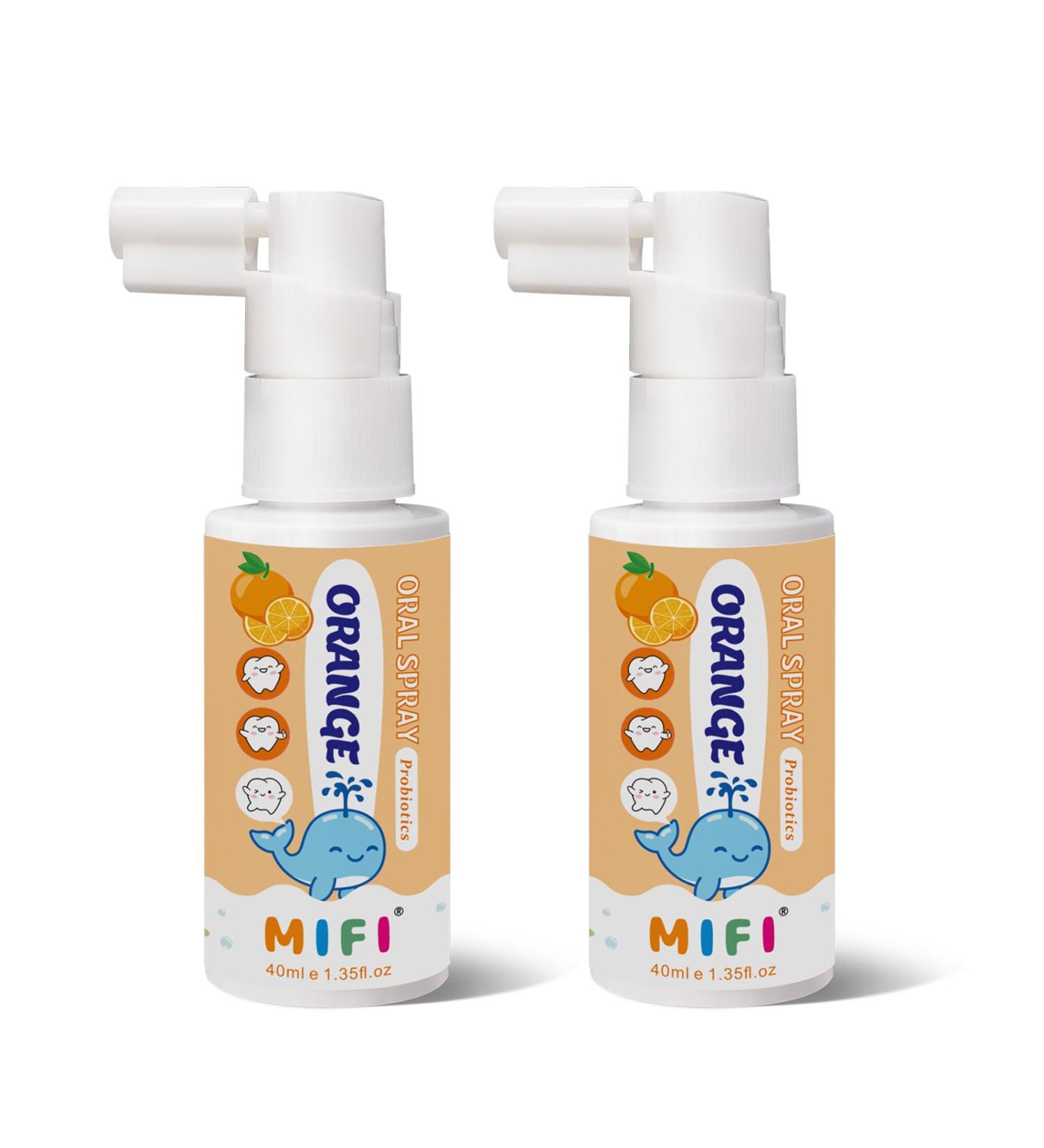 Oral Spray for Children, Cleans Teeth Gently, Freshens Breath Instantly, Pocket - Sized for Hassle - Free Portability (2Pack, Orange) Orange 1.35 Fl Oz (Pack of 2) - Buy Online on GoSupps.com