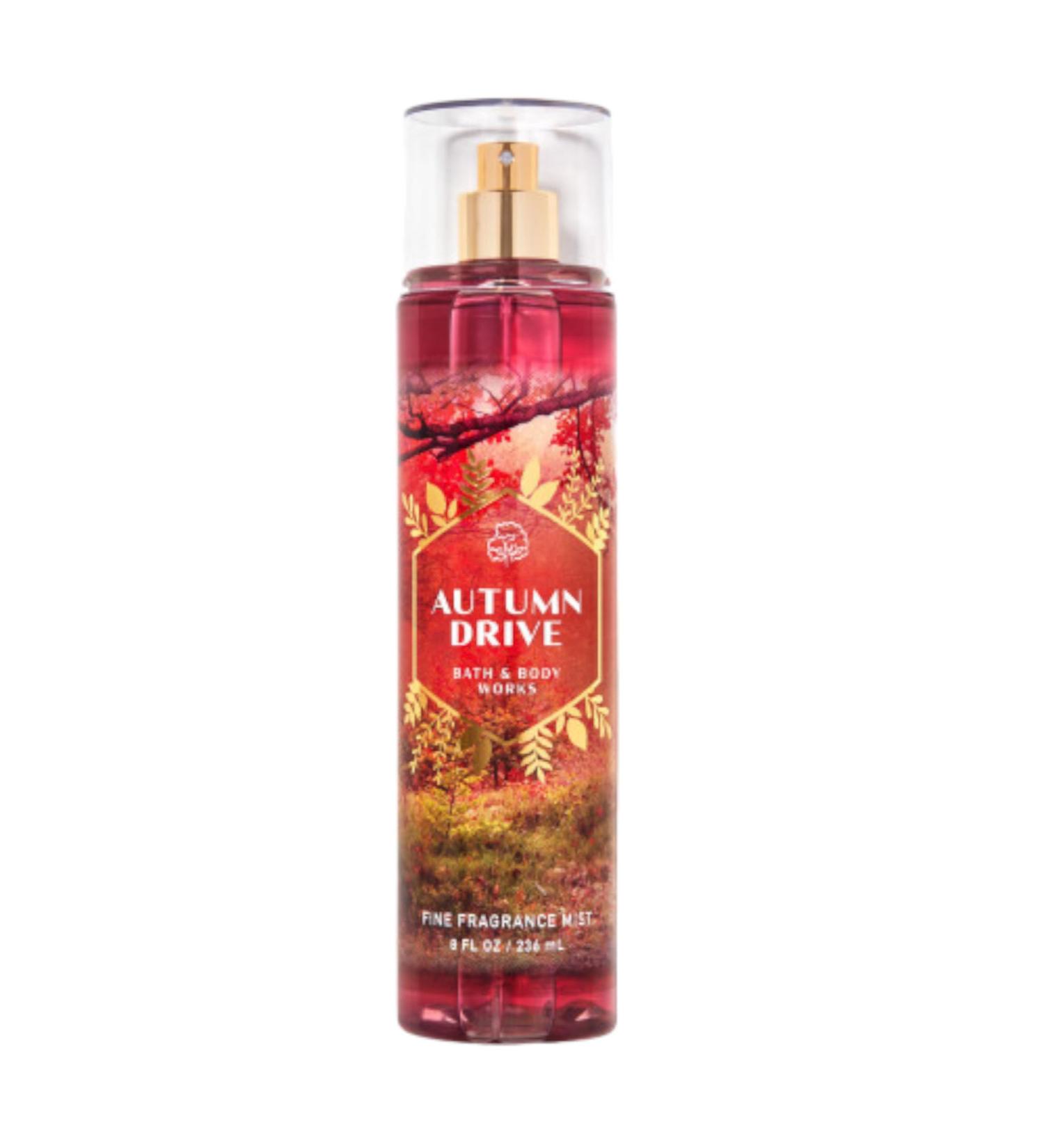 Bath & Body Works Fine Fragrance Body Spray Mist 8 oz (Autumn Drive) Autumn Drive 8 Fl Oz (Pack of 1)