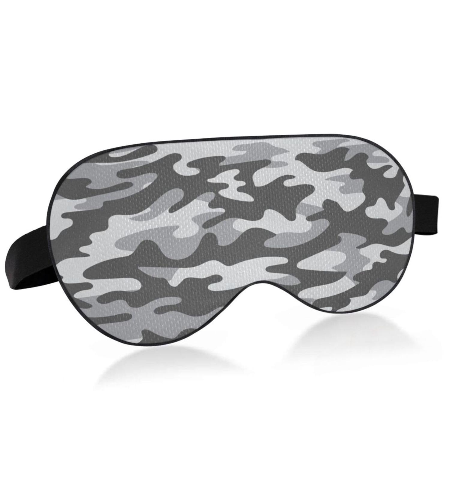 Unisex Haskirky Light Blocking Eye Mask for Travel, Yoga, and Deep Sleep - Breathable & Adjustable - Dark Grey - Buy Online on GoSupps.com